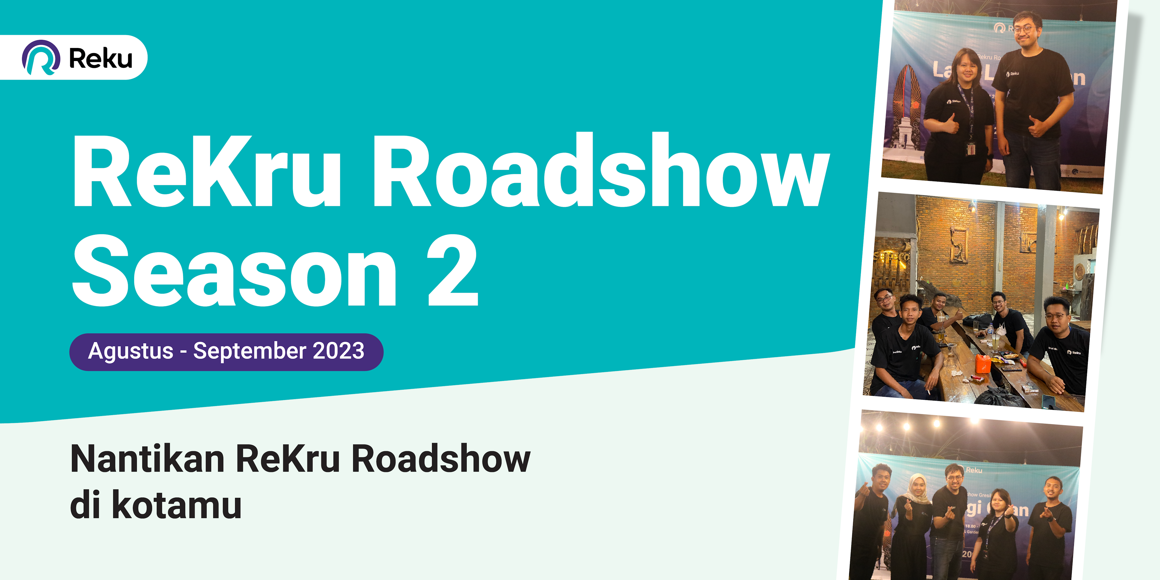 ReKru Roadshow Season 2 Akan Segera di Mulai! Catat Tanggalnya di Kotamu!