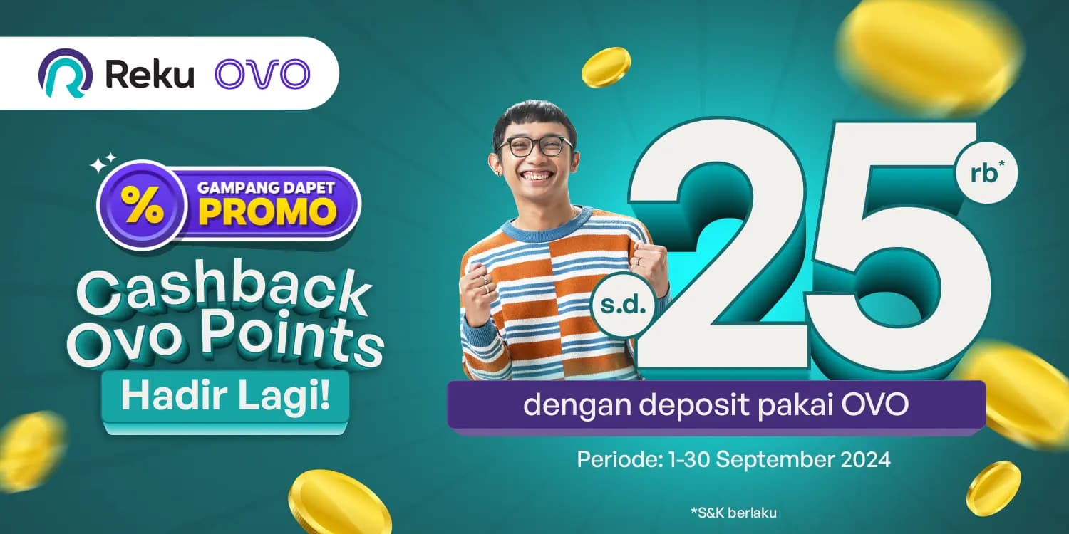 Cashback OVO s.d 25rb Bulan September 2024