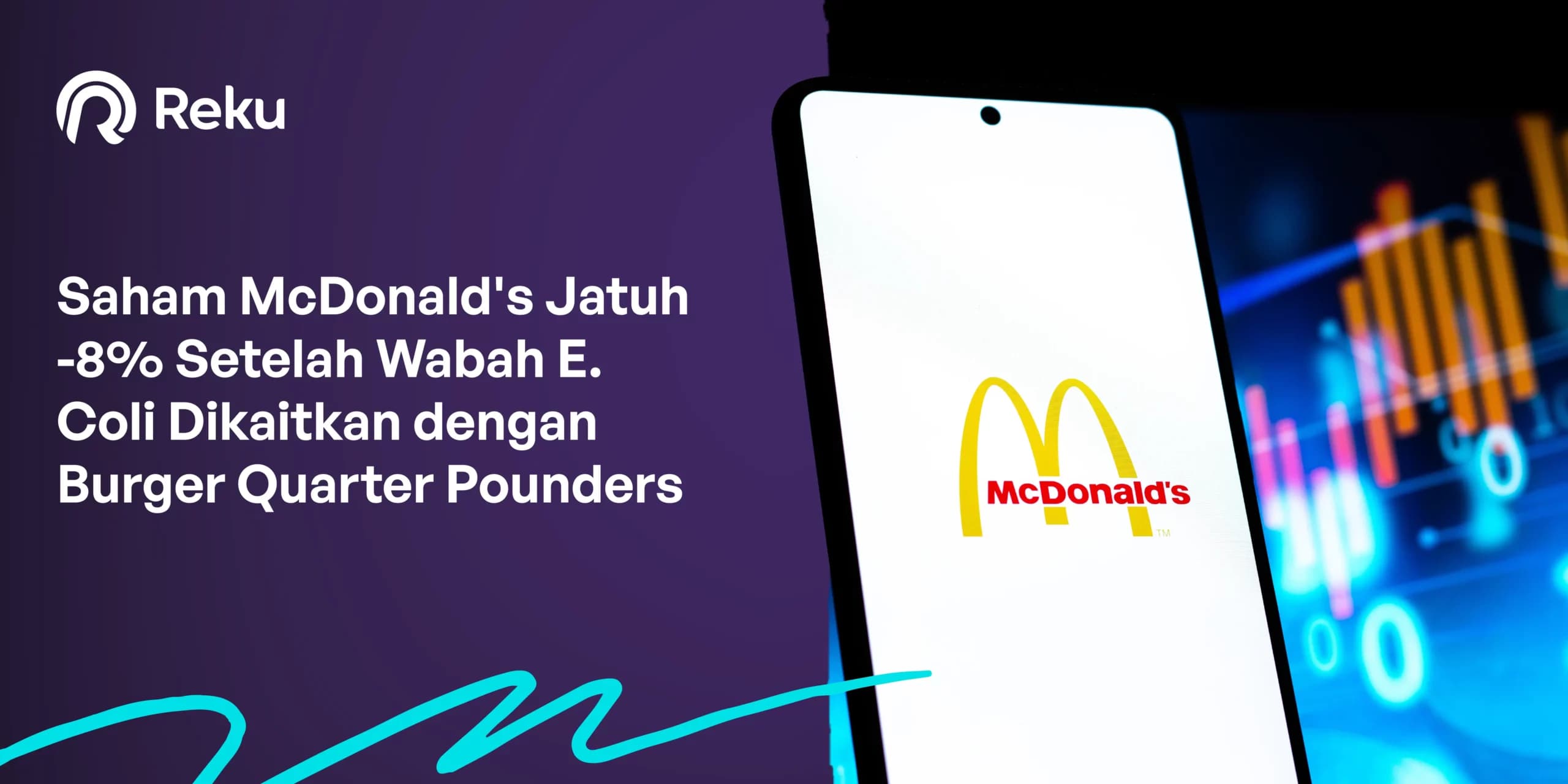 Saham McDonald’s Jatuh -8% Setelah Wabah E. Coli Dikaitkan dengan Burger Quarter Pounders