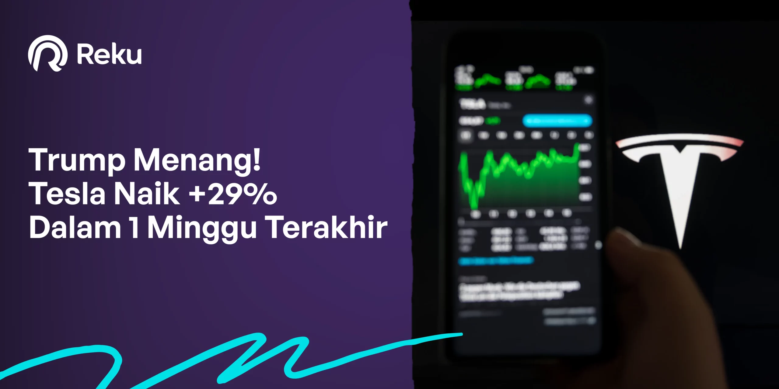 Trump Menang! Tesla Naik +29% Dalam 1 Minggu Terakhir.