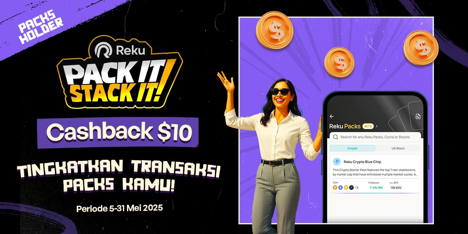 Beli Lagi Reku Packs, Dapatkan $10 USDT!