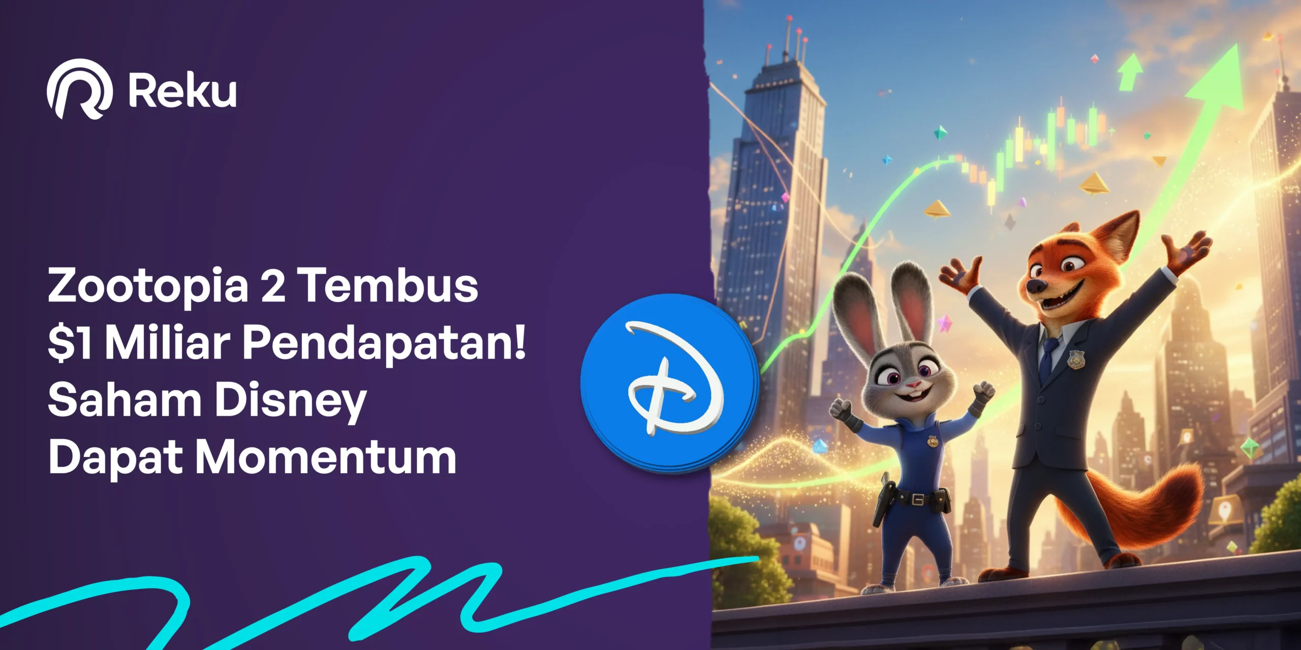 Zootopia 2 Tembus $1 Miliar, Momentum Baru Saham Disney
