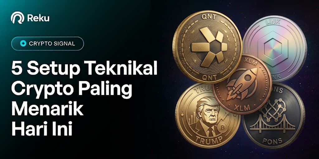Siap Trading? 5 Setup Teknikal Crypto Paling Menarik Hari Ini (QNT, LINK, XLM, TRUMP, PONS)