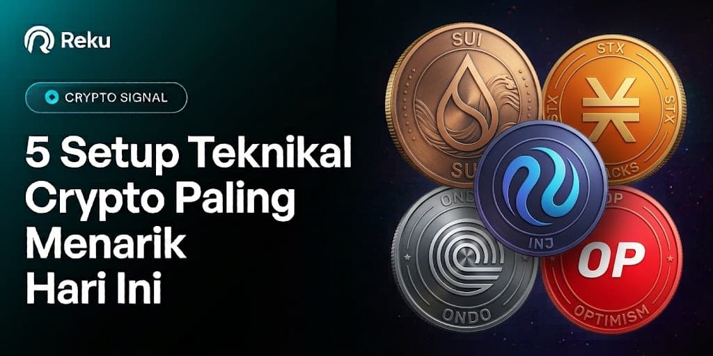 Siap Trading? 5 Setup Teknikal Crypto Paling Menarik Hari Ini (SUI, STX, INJ, ONDO, OP)
