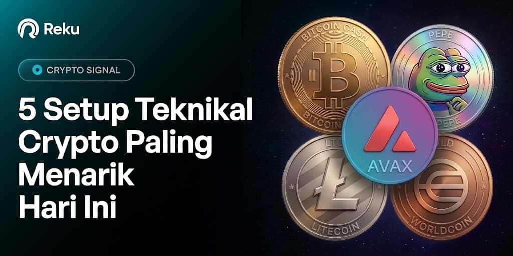 Siap Trading? 5 Setup Teknikal Crypto Paling Menarik Hari Ini (BCH, PEPE, AVAX, LTC, WLD)