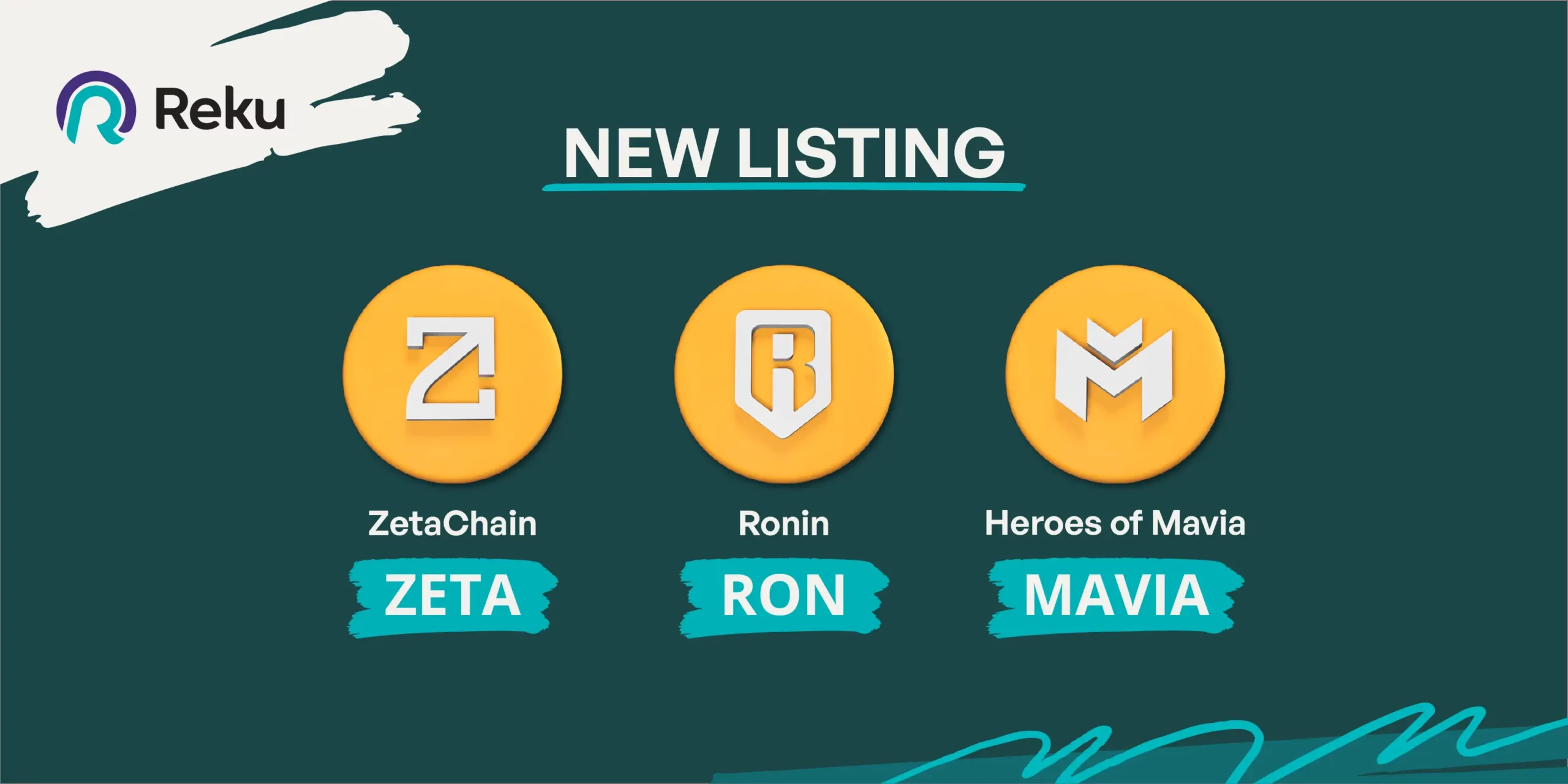 ZETA, MAVIA, dan RON Sudah Dapat Diperjualbelikan di Reku!