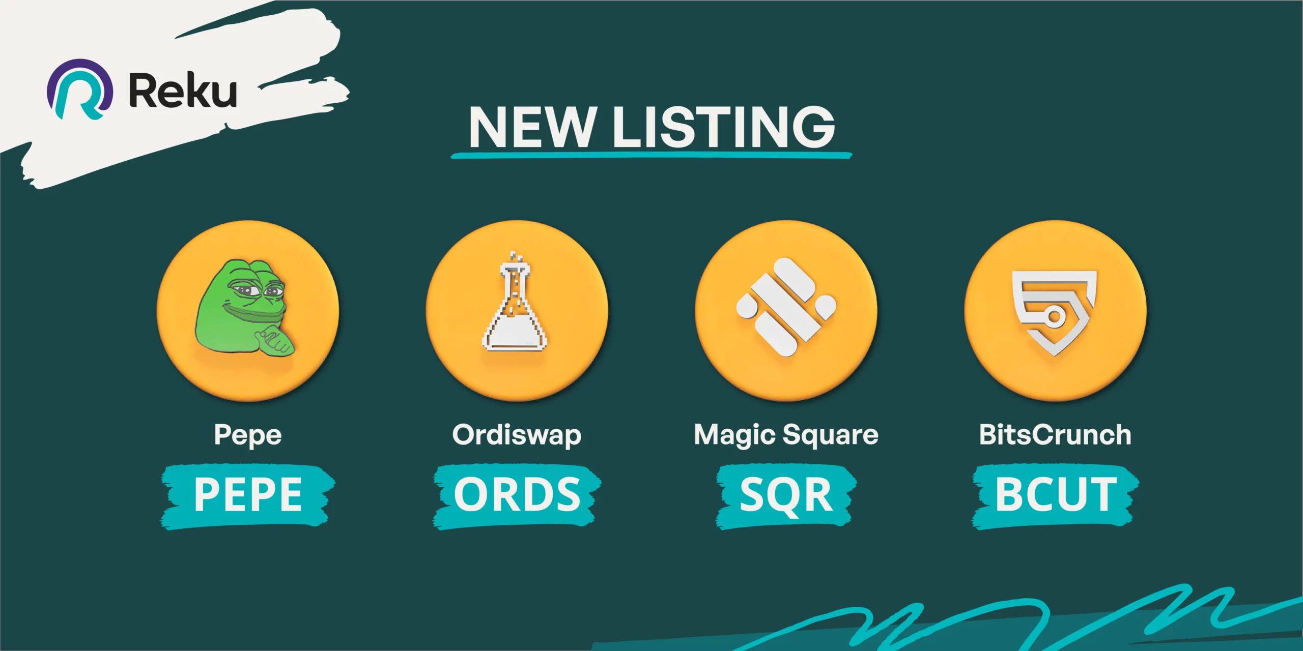SQR, ORDS, PEPE, dan BCUT Sudah Dapat Diperjualbelikan di Reku!