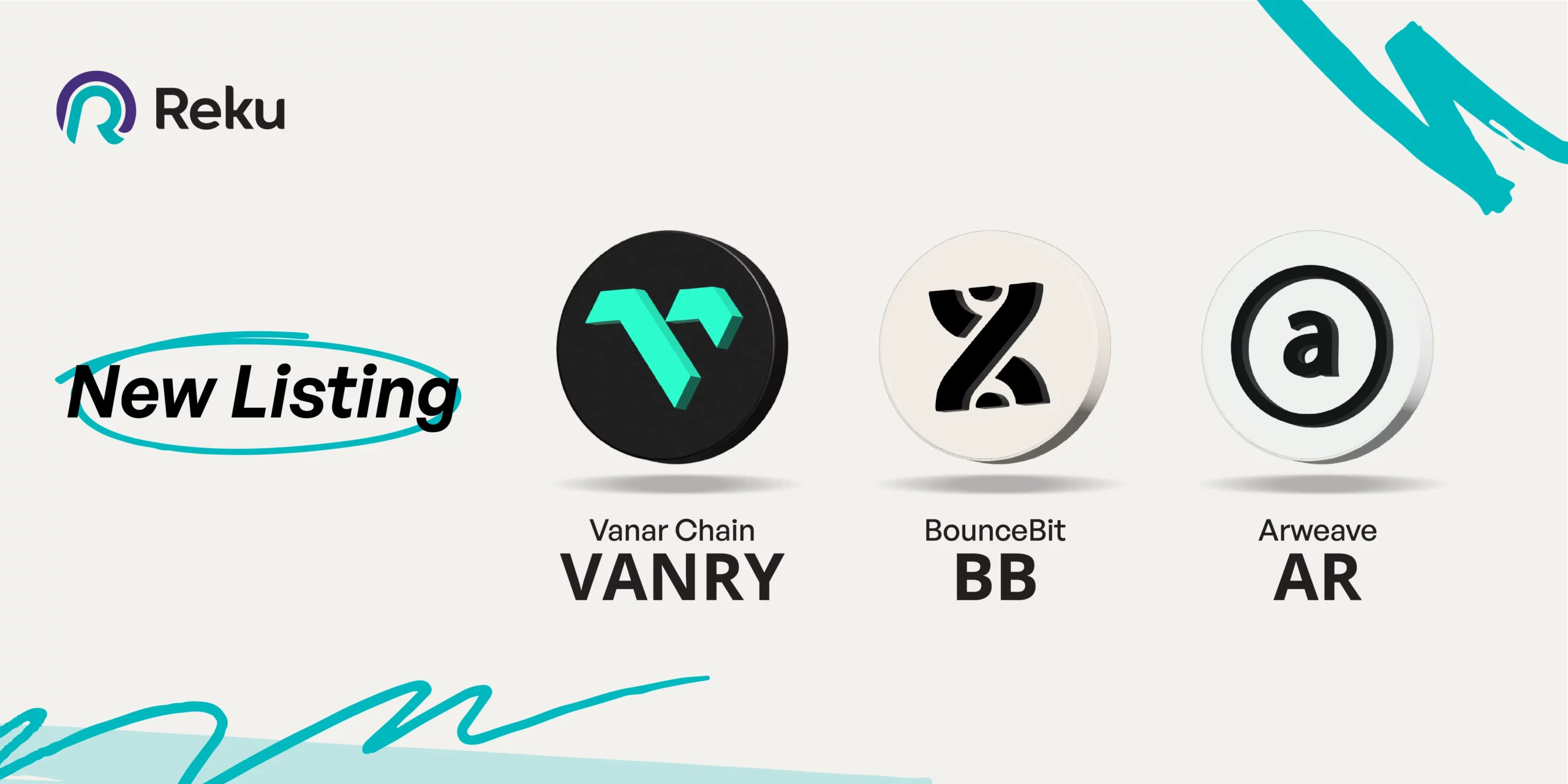 VANRY, BB, dan AR Sudah Dapat Diperjualbelikan di Reku!