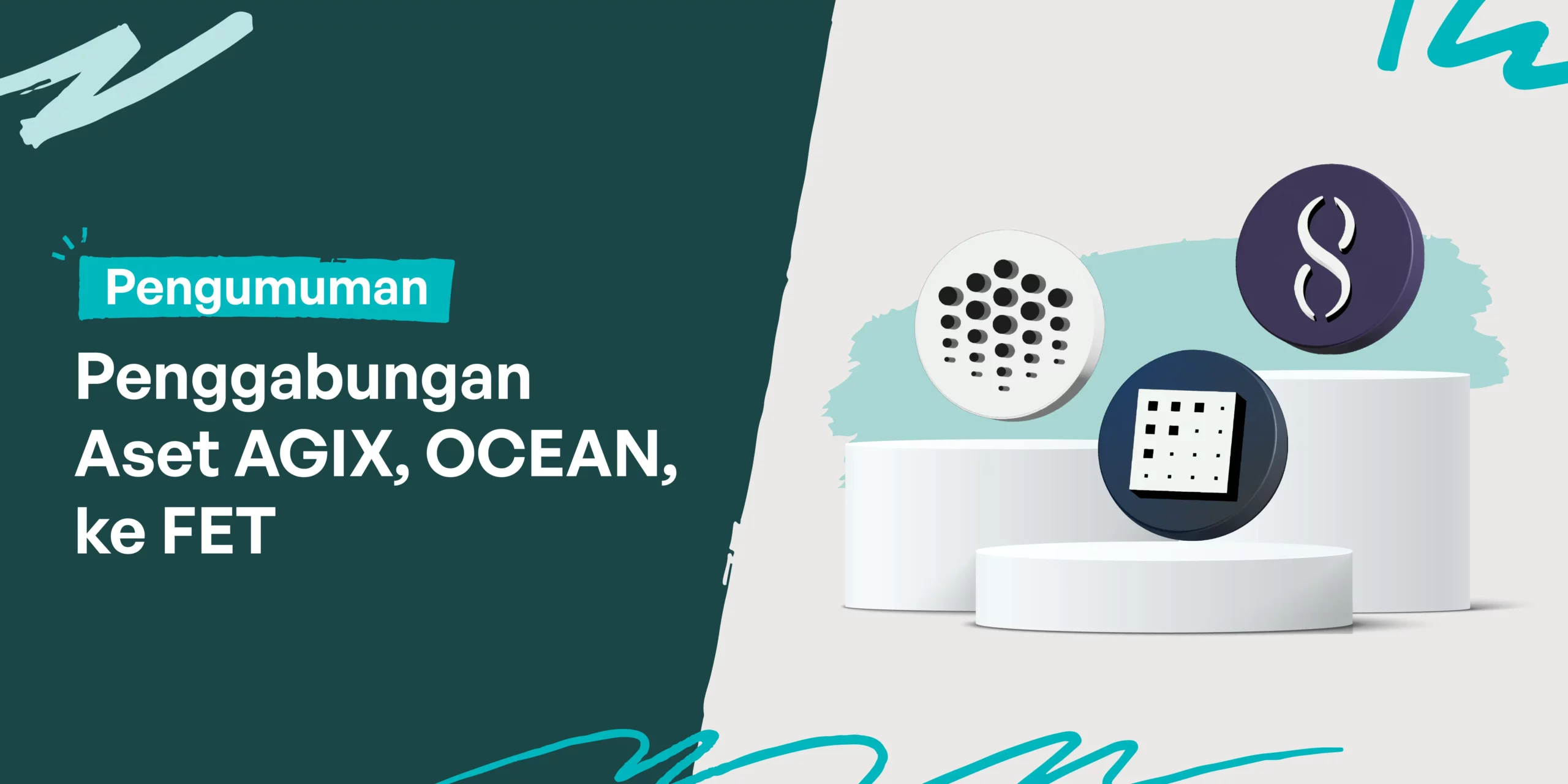 Penggabungan Token AGIX, dan OCEAN ke FET
