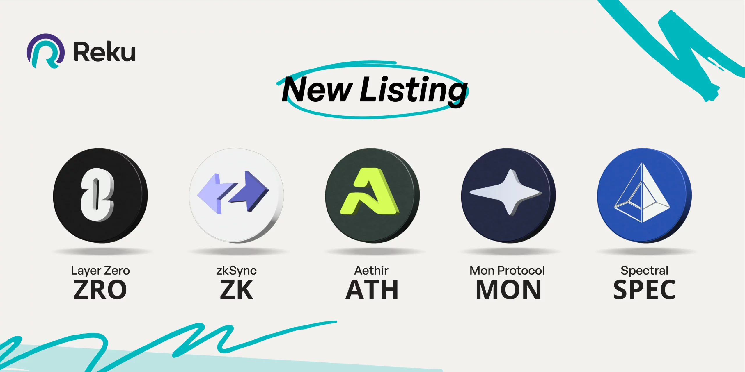 ZRO, ZK, ATH, MON, dan SPEC Sudah Dapat Diperjualbelikan di Reku!