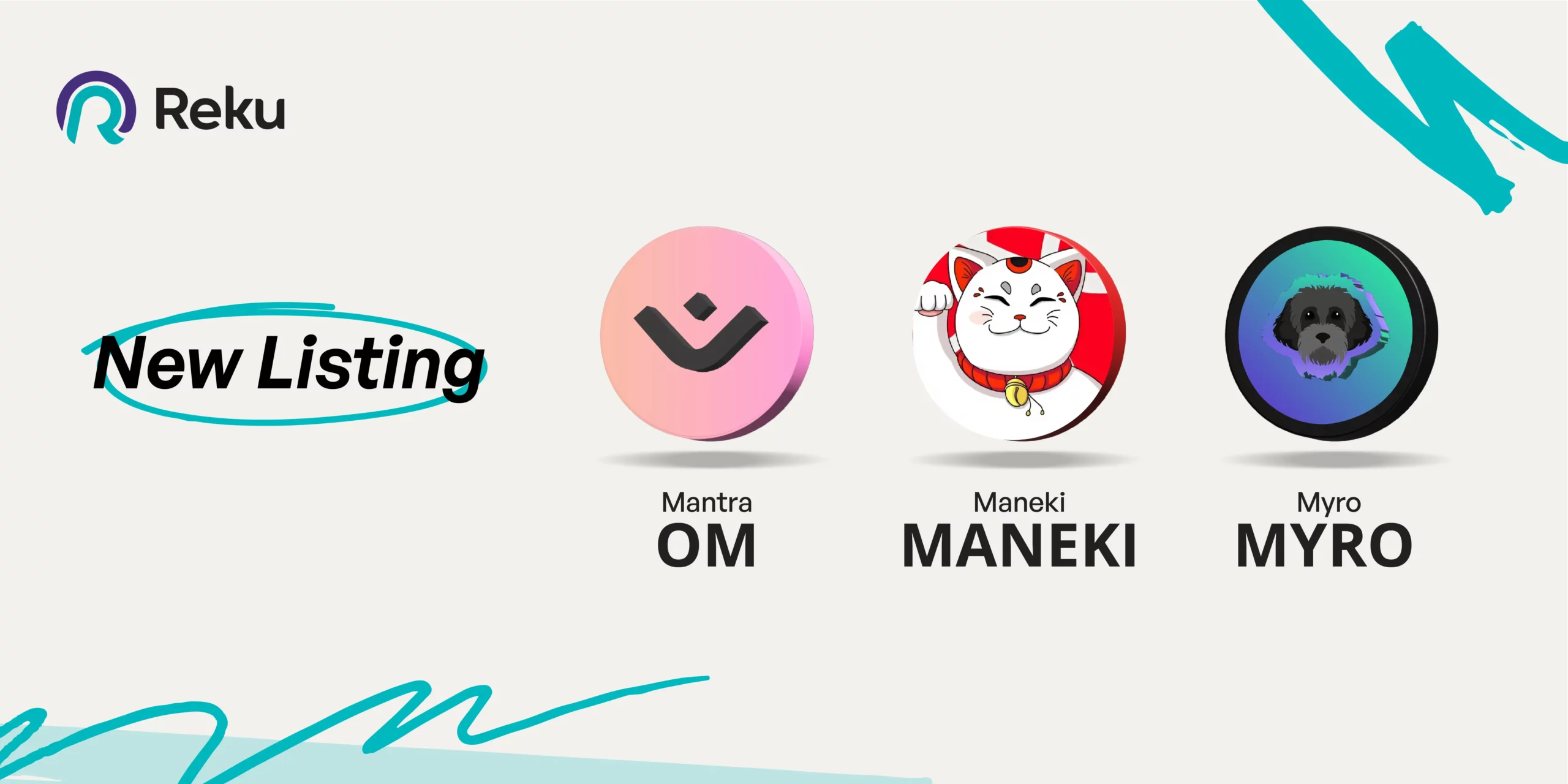 OM, MANEKI, dan MYRO Sudah Dapat Diperjualbelikan di Reku!