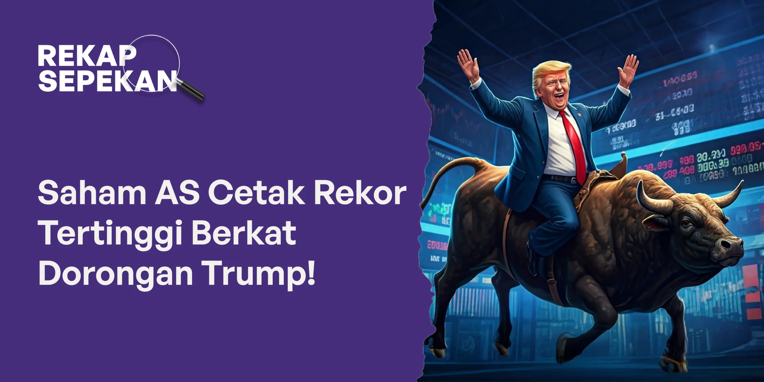 Saham AS Cetak Rekor Tertinggi Berkat Dorongan Trump!