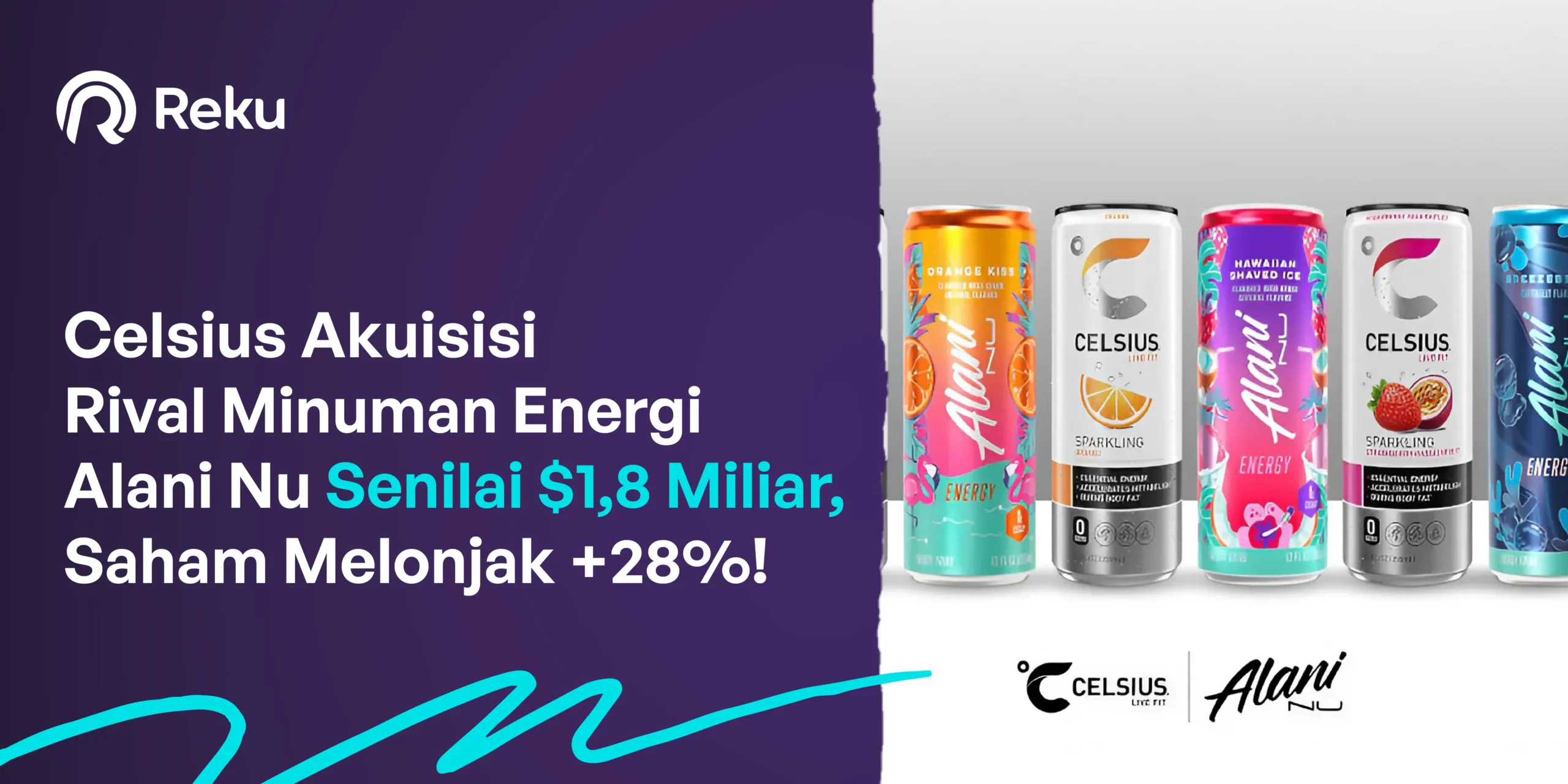 Celsius Akuisisi Rival Minuman Energi Alani Nu Senilai $1,8 Miliar, Saham Melonjak +28%!