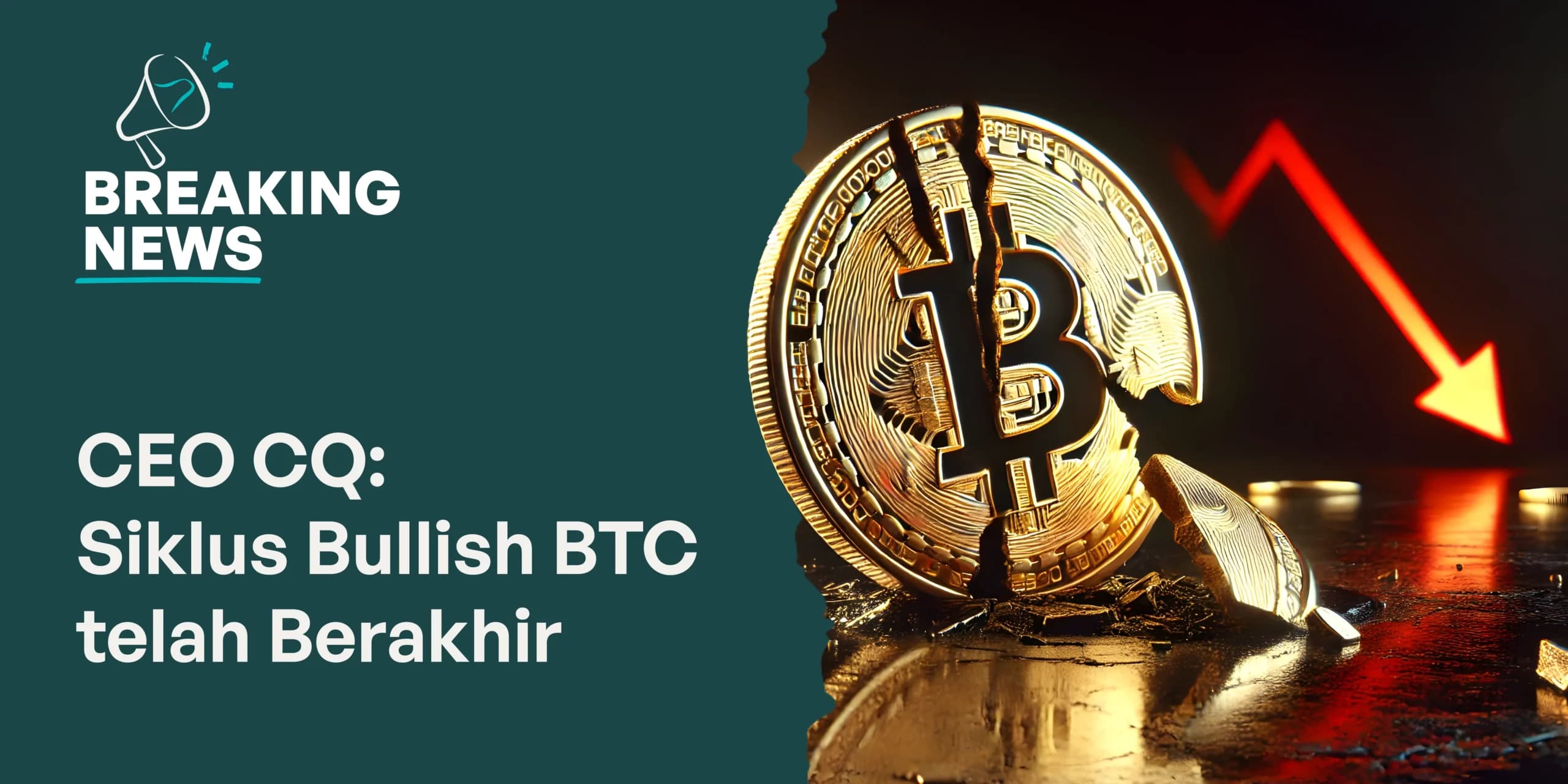 Siklus Bullish Bitcoin Diprediksi Berakhir, Harga BTC Turun Hari Ini