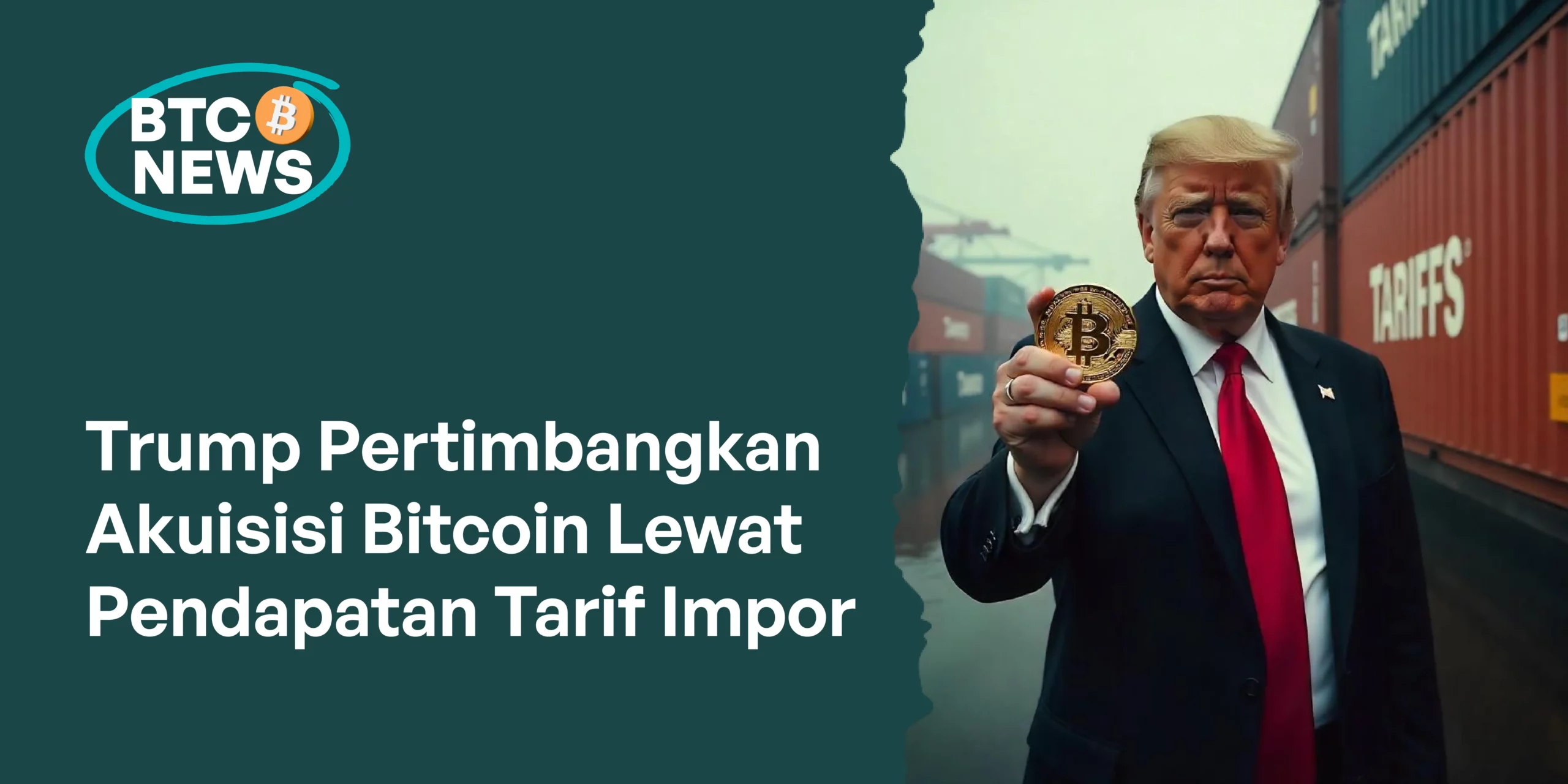 Pemerintahan Trump Pertimbangkan Beli Bitcoin dari Pendapatan Tarif Impor