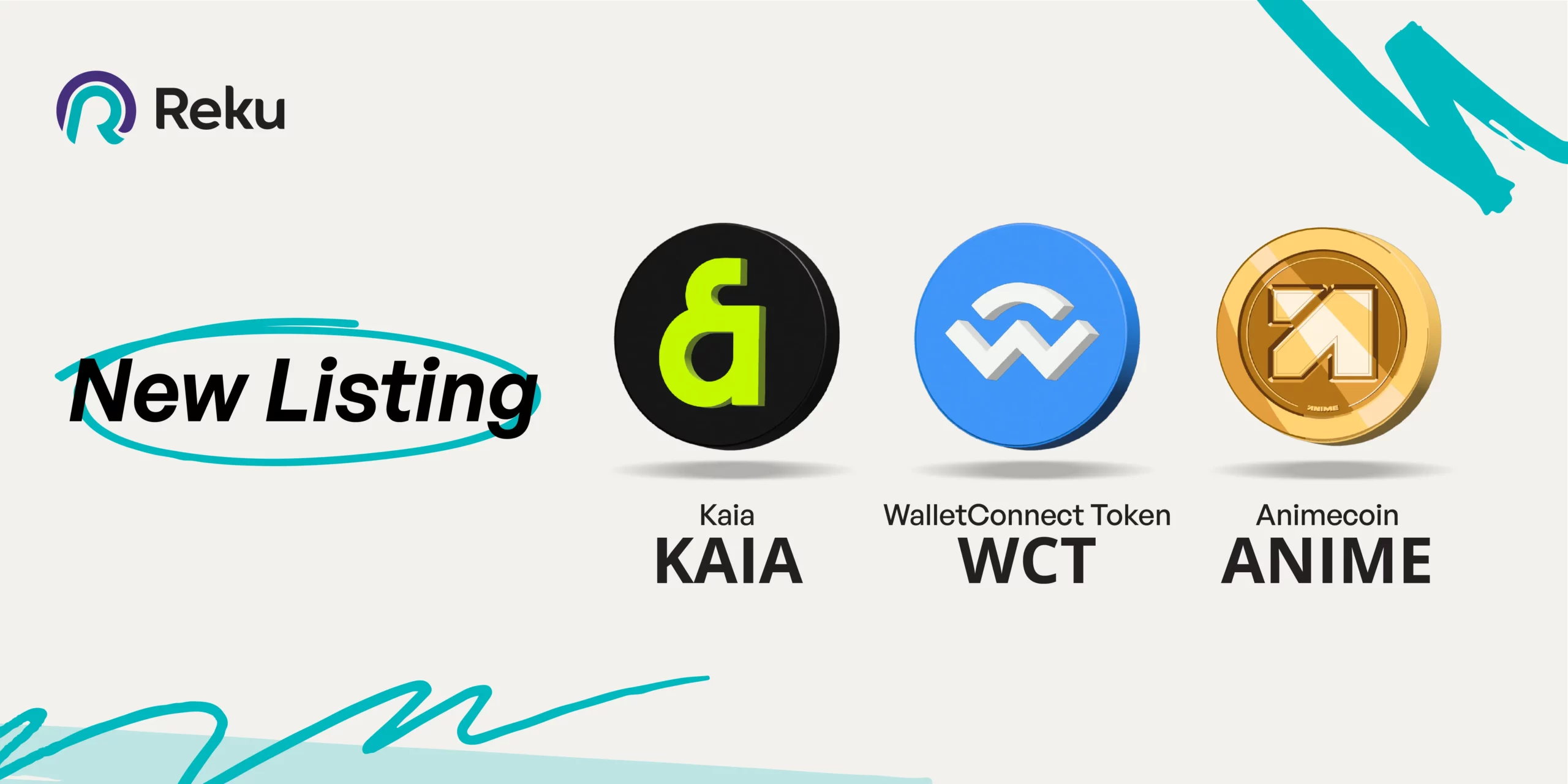 KAIA, WCT dan ANIME Sudah Dapat Diperjualbelikan di Reku!