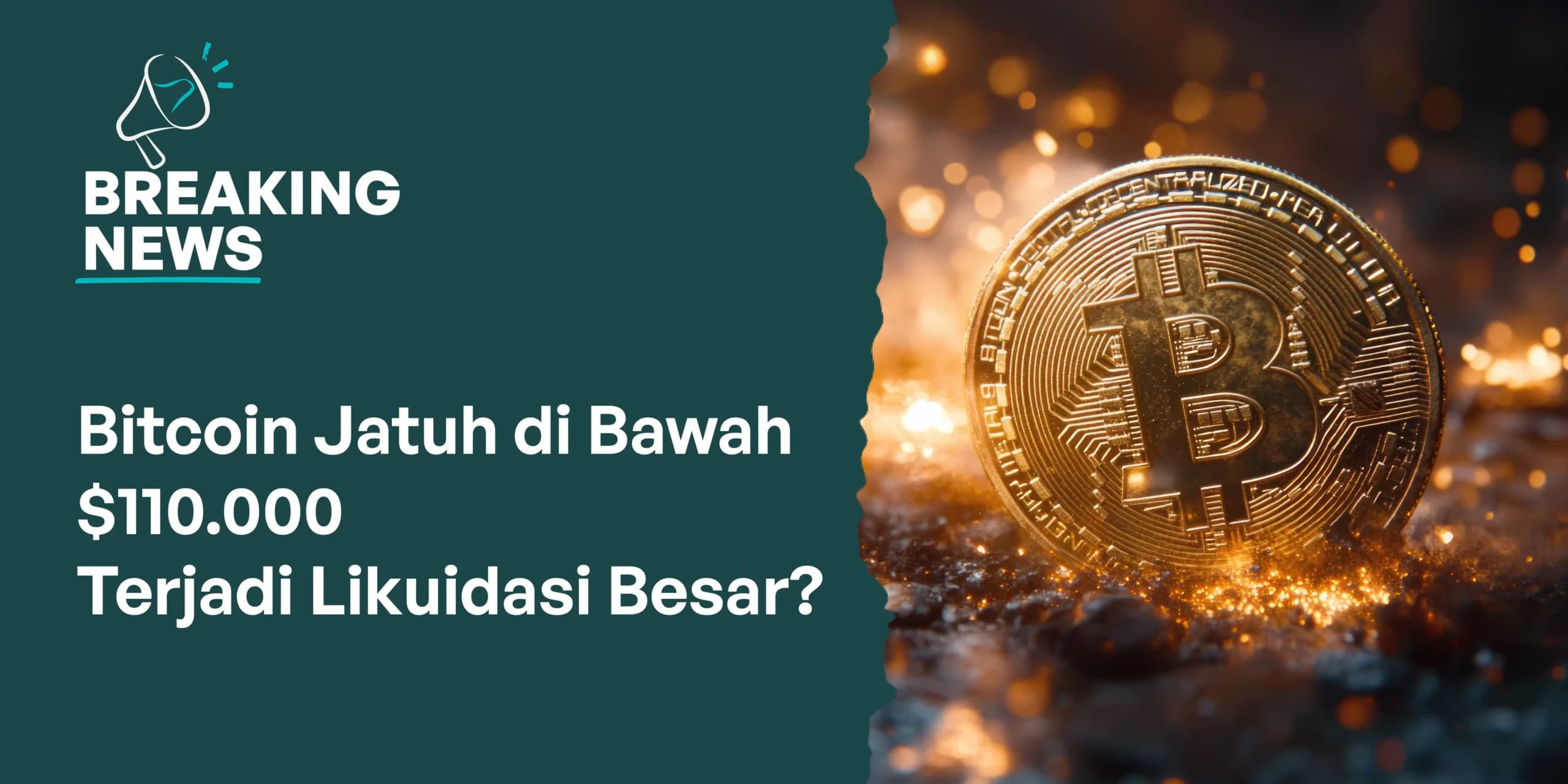 Harga Bitcoin Turun di Bawah $110.000, Terjadi Likuidasi Besar?