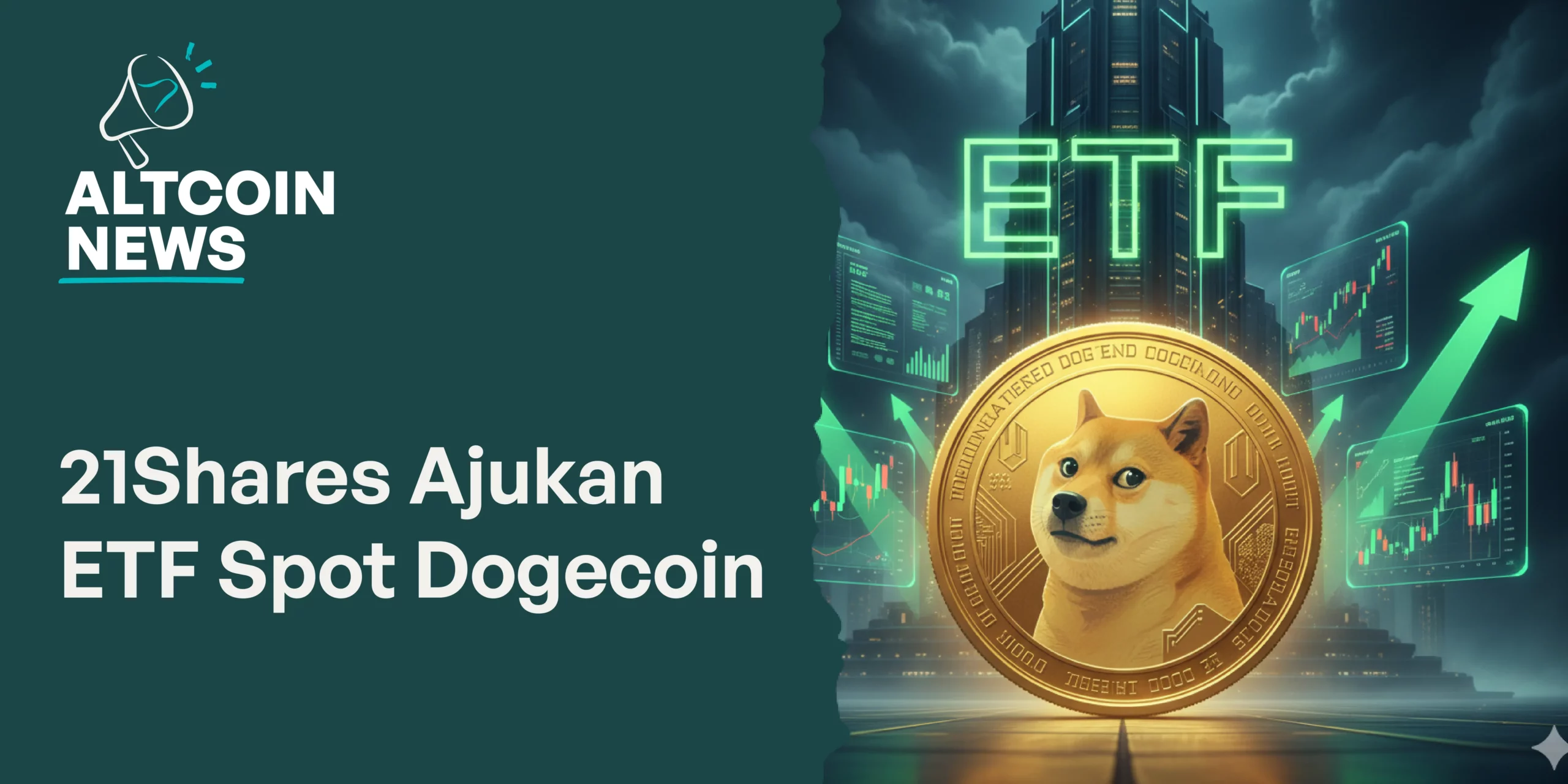 21Shares Ajukan ETF Spot Dogecoin, Sinyal Beli DOGE?
