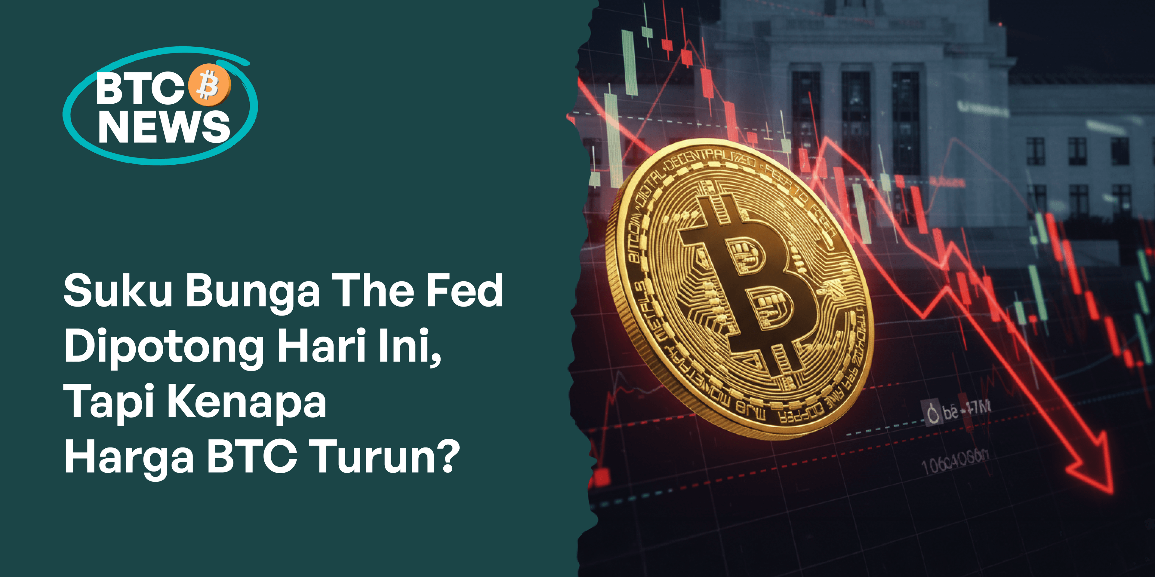 Suku Bunga The Fed Dipotong Hari Ini, Tapi Kenapa Harga BTC Turun?