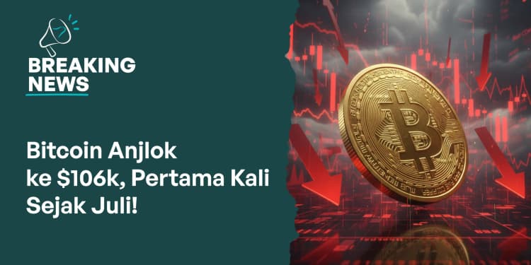 Harga Bitcoin Anjlok ke $106k Hari Ini, Apa Penyebabnya?