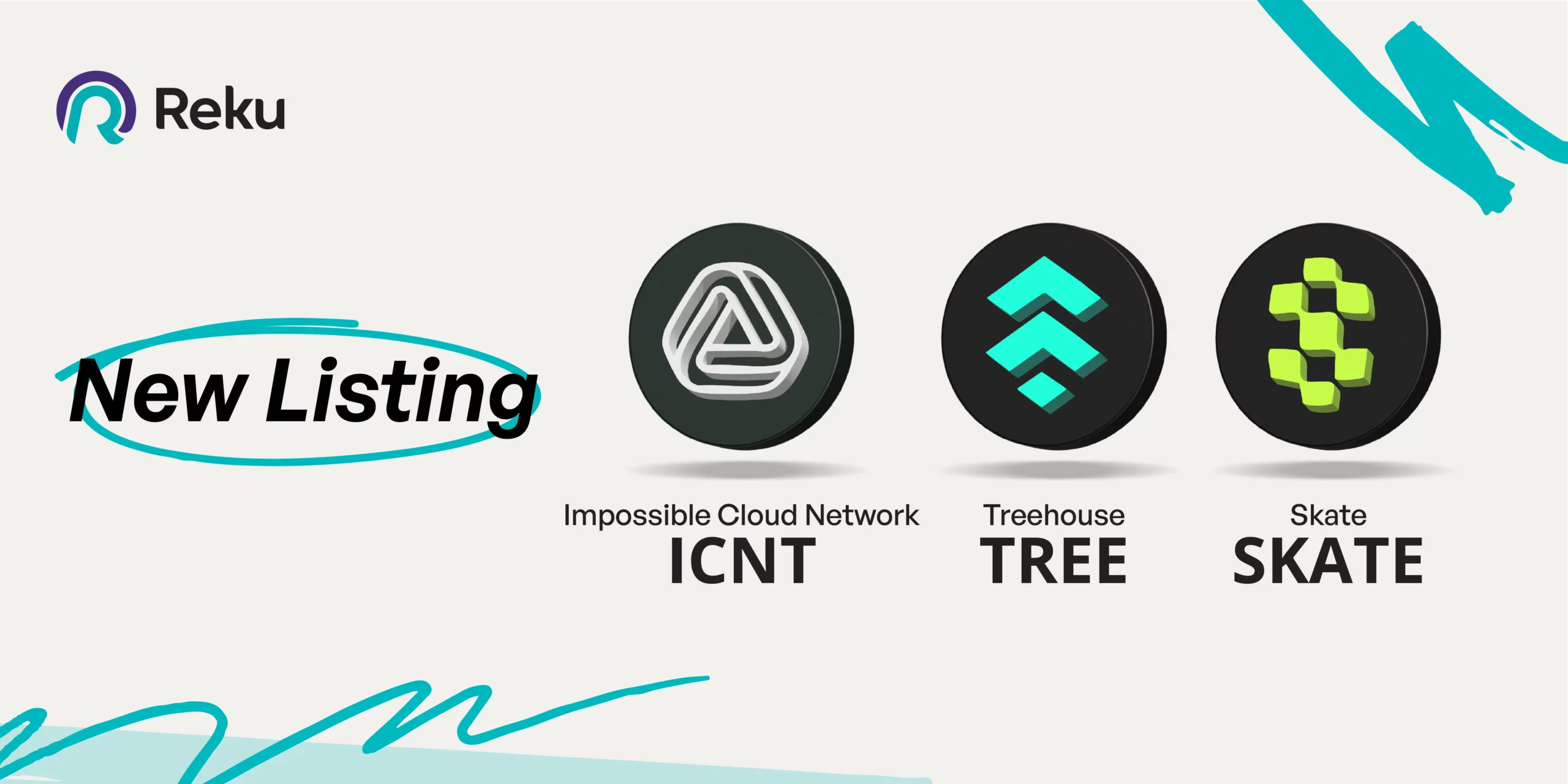 ICNT, TREE dan SKATE Sudah Bisa Diperjualbelikan Di Reku!