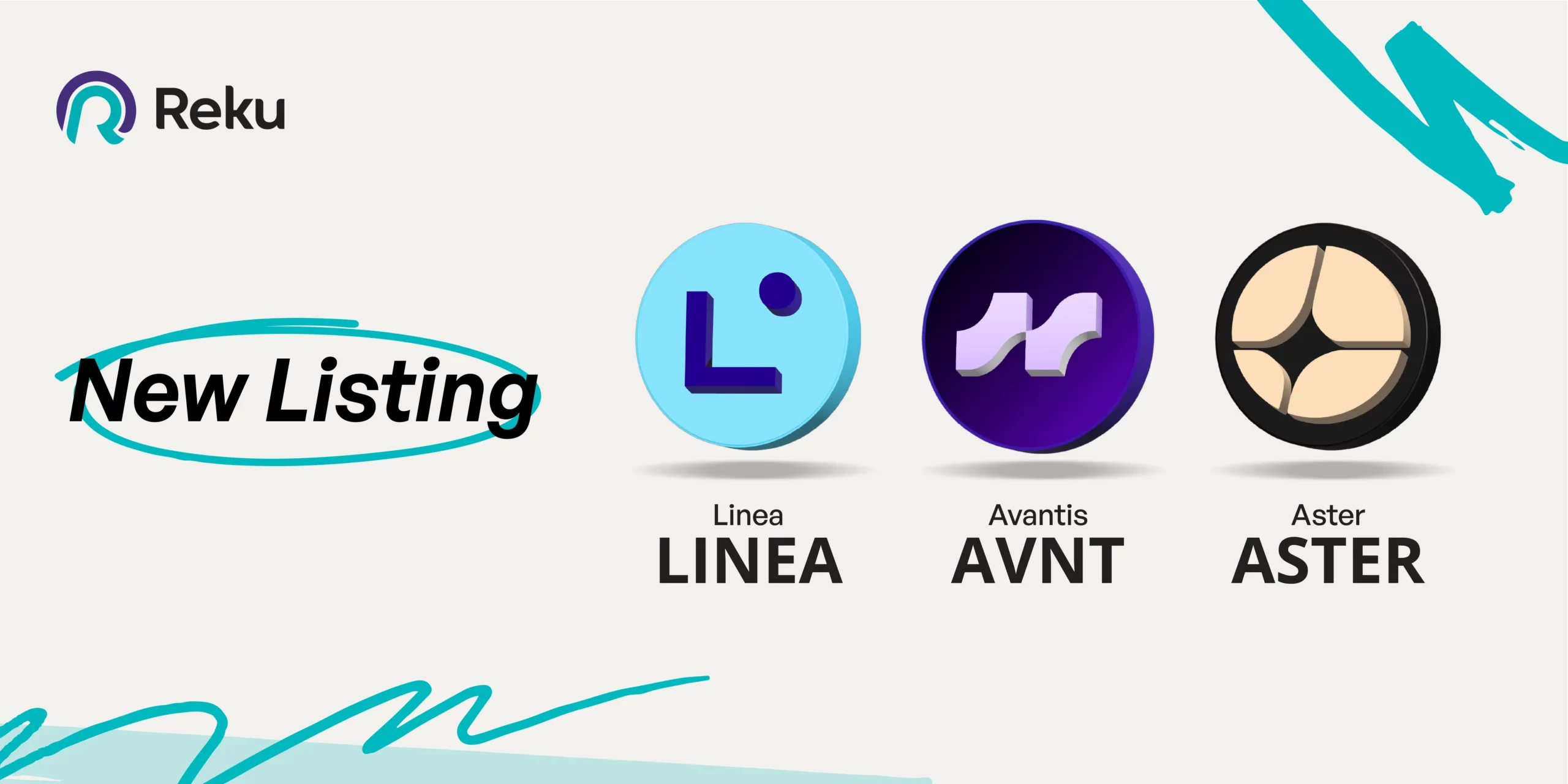 LINEA, AVNT dan ASTER Sudah Bisa Diperjualbelikan di Reku!