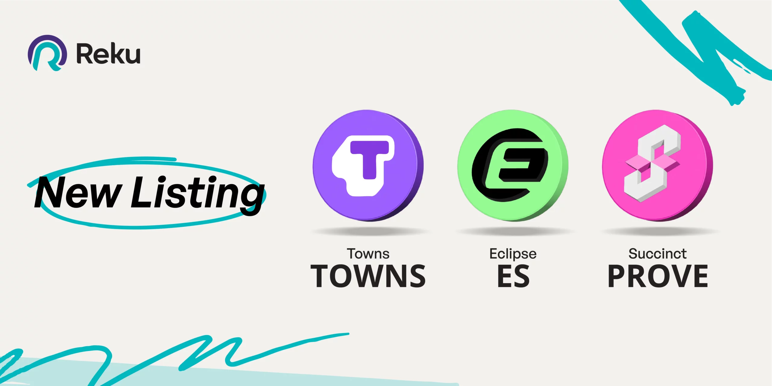 TOWNS, ES dan PROVE Sudah Bisa Diperjualbelikan Di Reku!