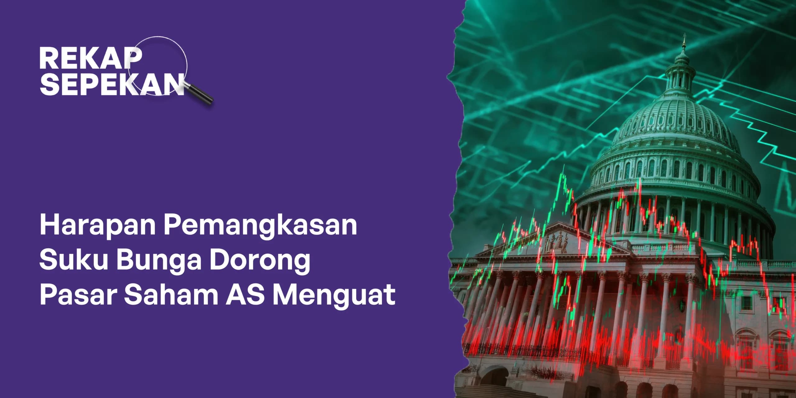 Harapan Pemangkasan Suku Bunga Dorong Pasar Saham AS Menguat