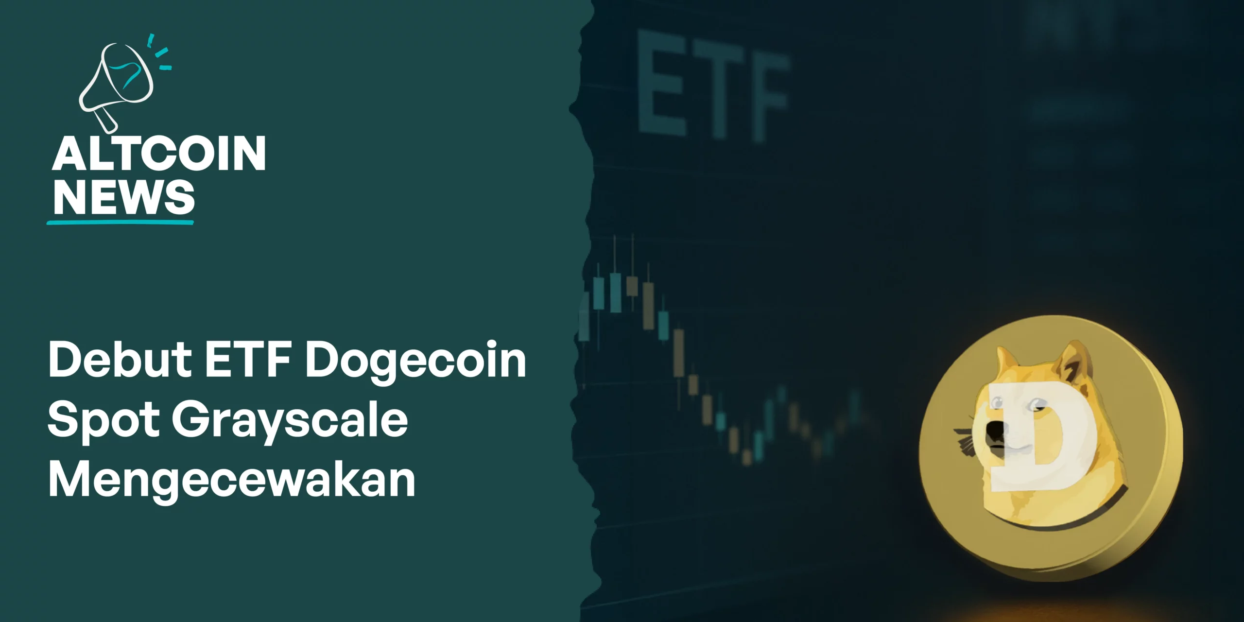 Debut ETF Dogecoin Spot Grayscale Mengecewakan, Volume Perdagangan Hanya $1,4 Juta