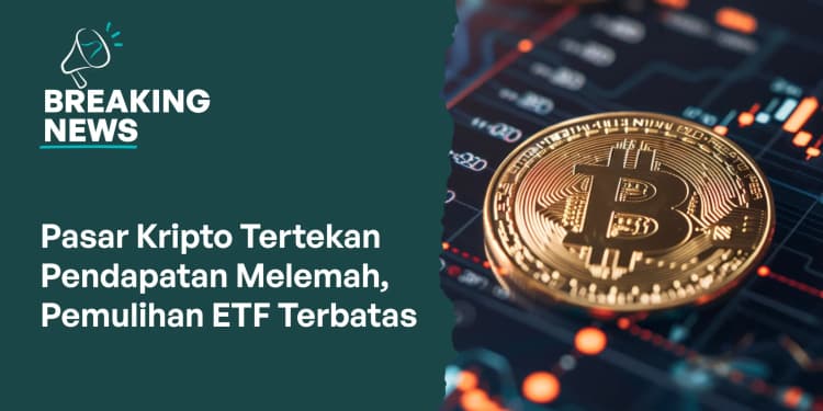 Pasar Kripto Tertekan: Pendapatan Melemah, Pemulihan ETF Terbatas?
