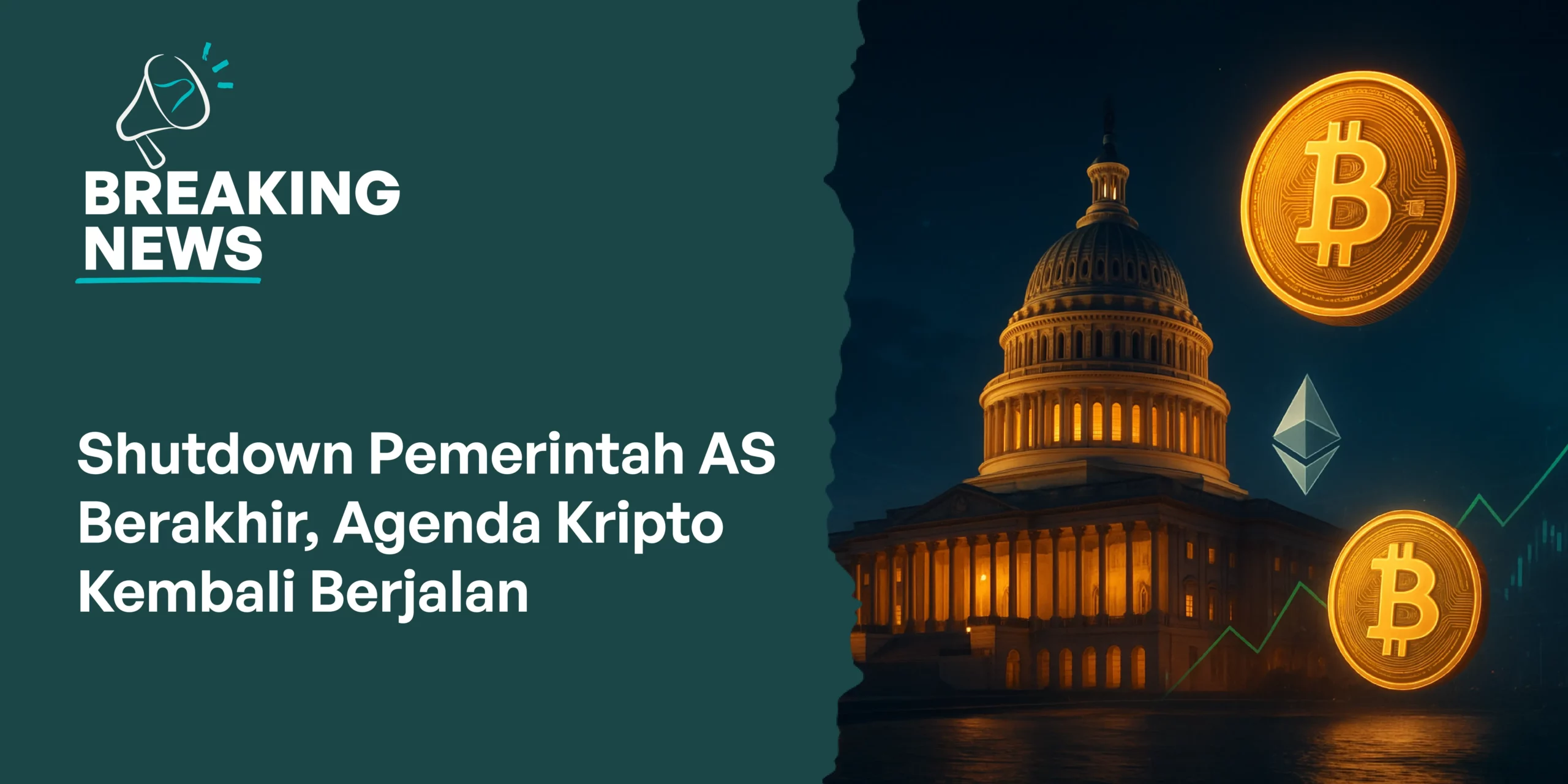Shutdown Pemerintah AS Berakhir, Agenda Kripto Kembali Berjalan