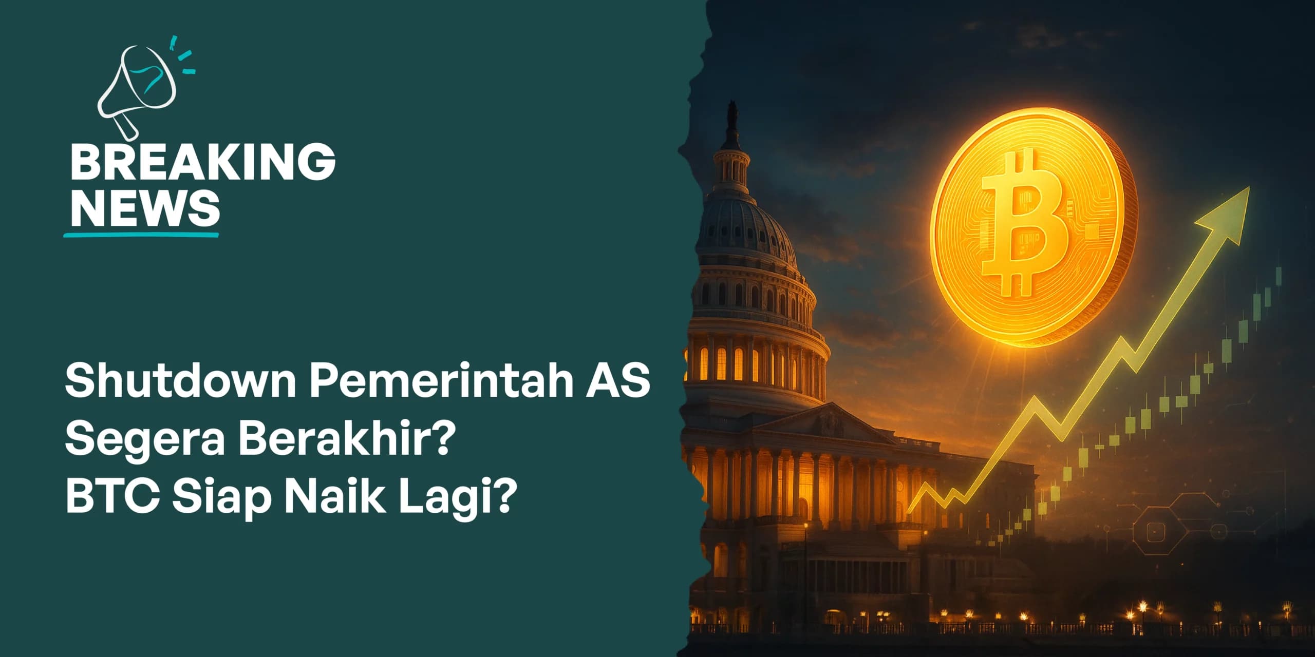 Shutdown Pemerintah AS Segera Berakhir, Harga BTC Siap Naik Lagi?