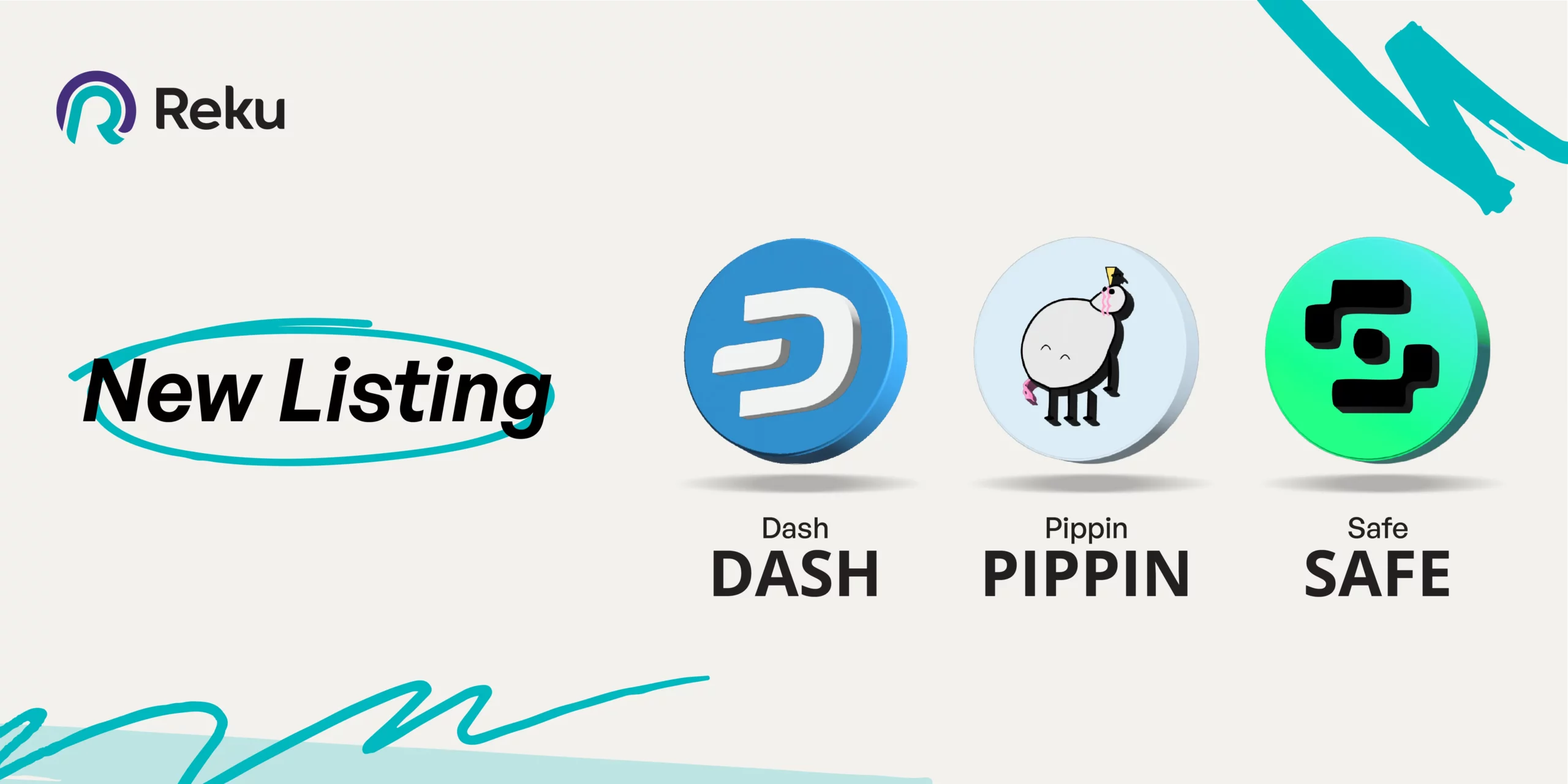 DASH, PIPPIN, dan SAFE Sudah Dapat Diperjualbelikan di Reku!