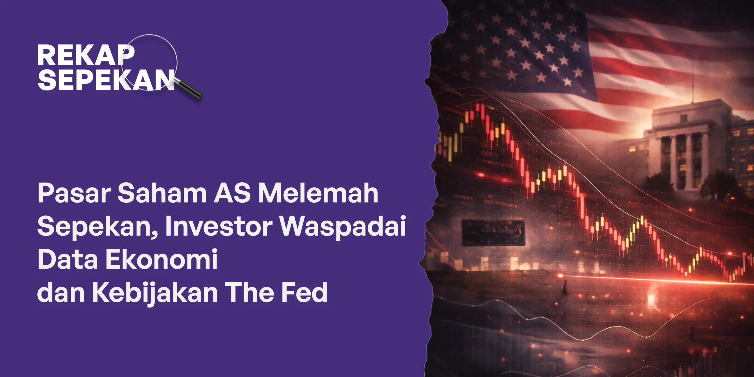 Pasar Saham AS Melemah Sepekan, Investor Waspadai Data Ekonomi dan Arah Kebijakan The Fed
