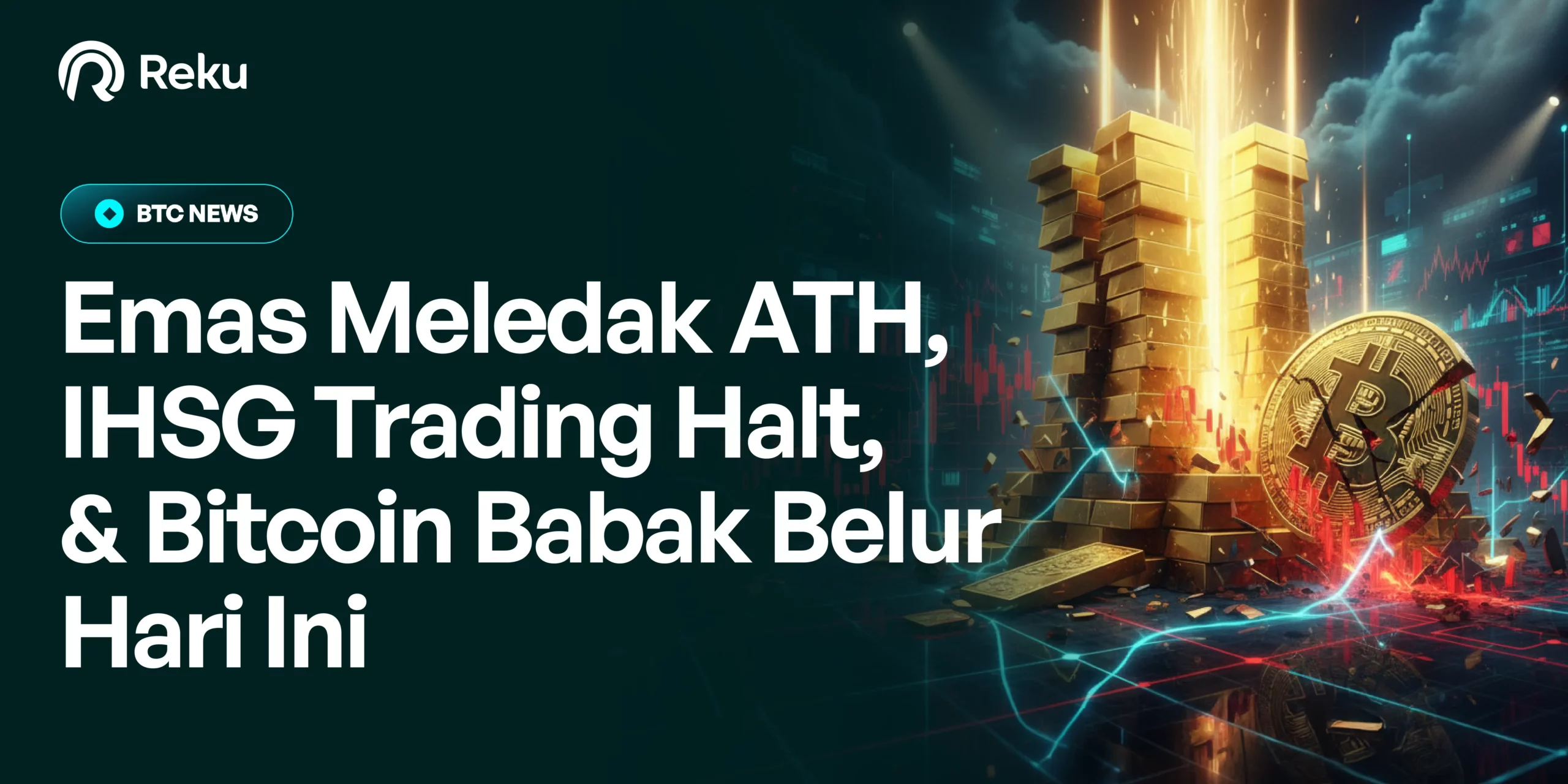 Emas Meledak ATH, IHSG & Bitcoin Babak Belur