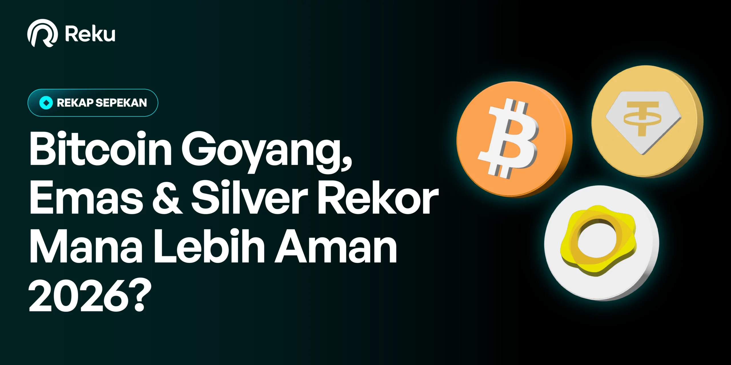 Bitcoin Goyang, Emas & Silver Rekor – Mana Lebih Aman 2026?