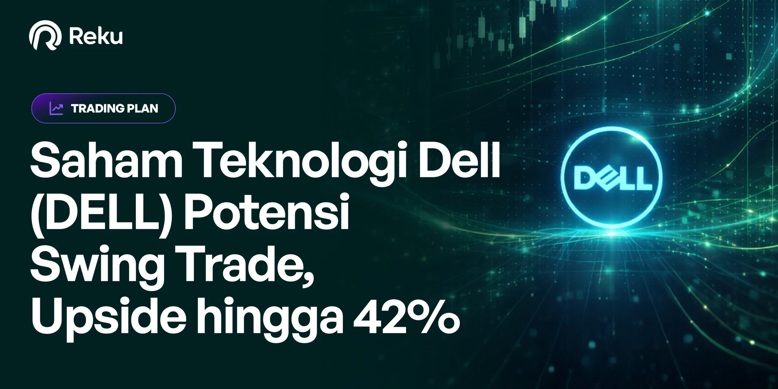 Saham Teknologi Dell (DELL) Potensi Swing Trade, Upside hingga 42%