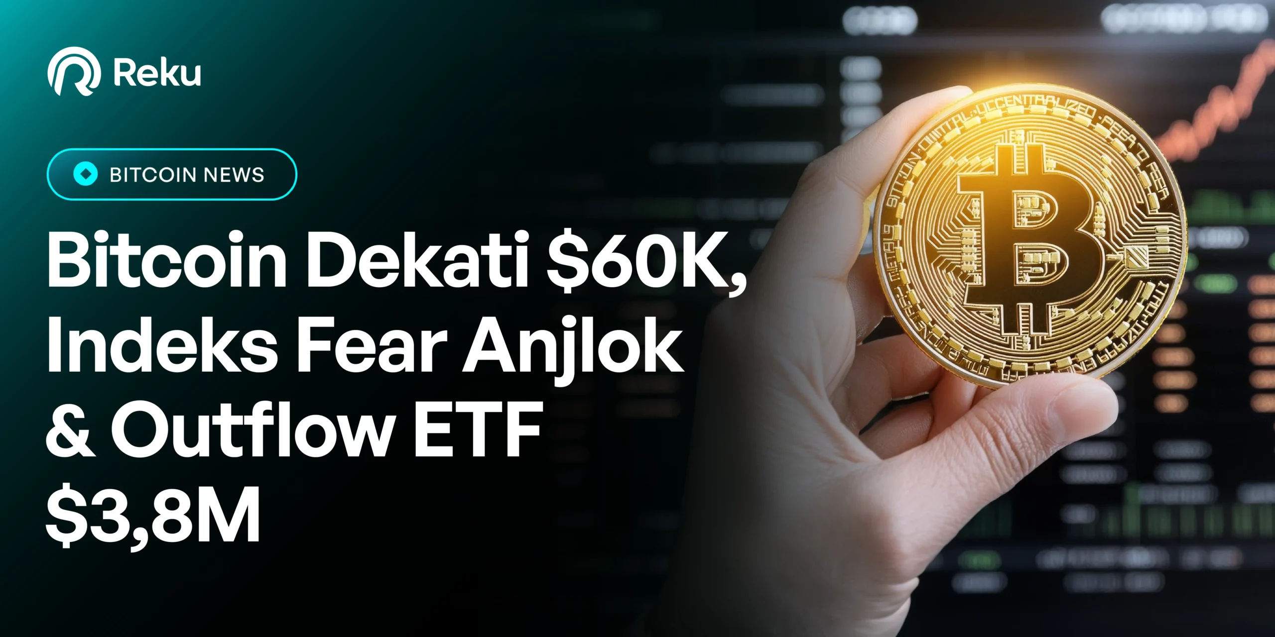 Bitcoin Terpeleset ke $64.000, Ketakutan Memuncak, Dana ETF Keluar Masal