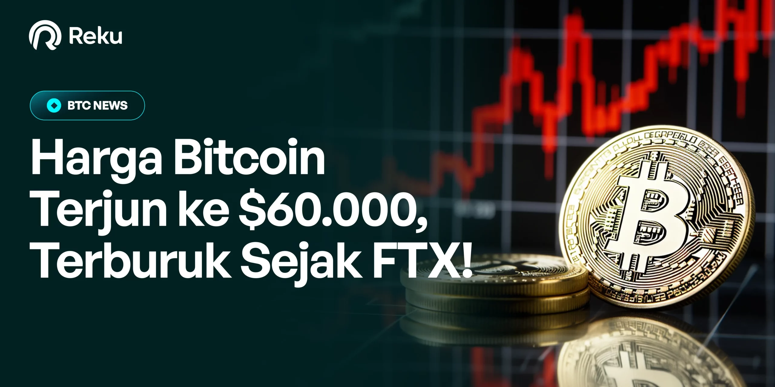 Harga Bitcoin Terjun ke $60.000, Terburuk Sejak FTX!
