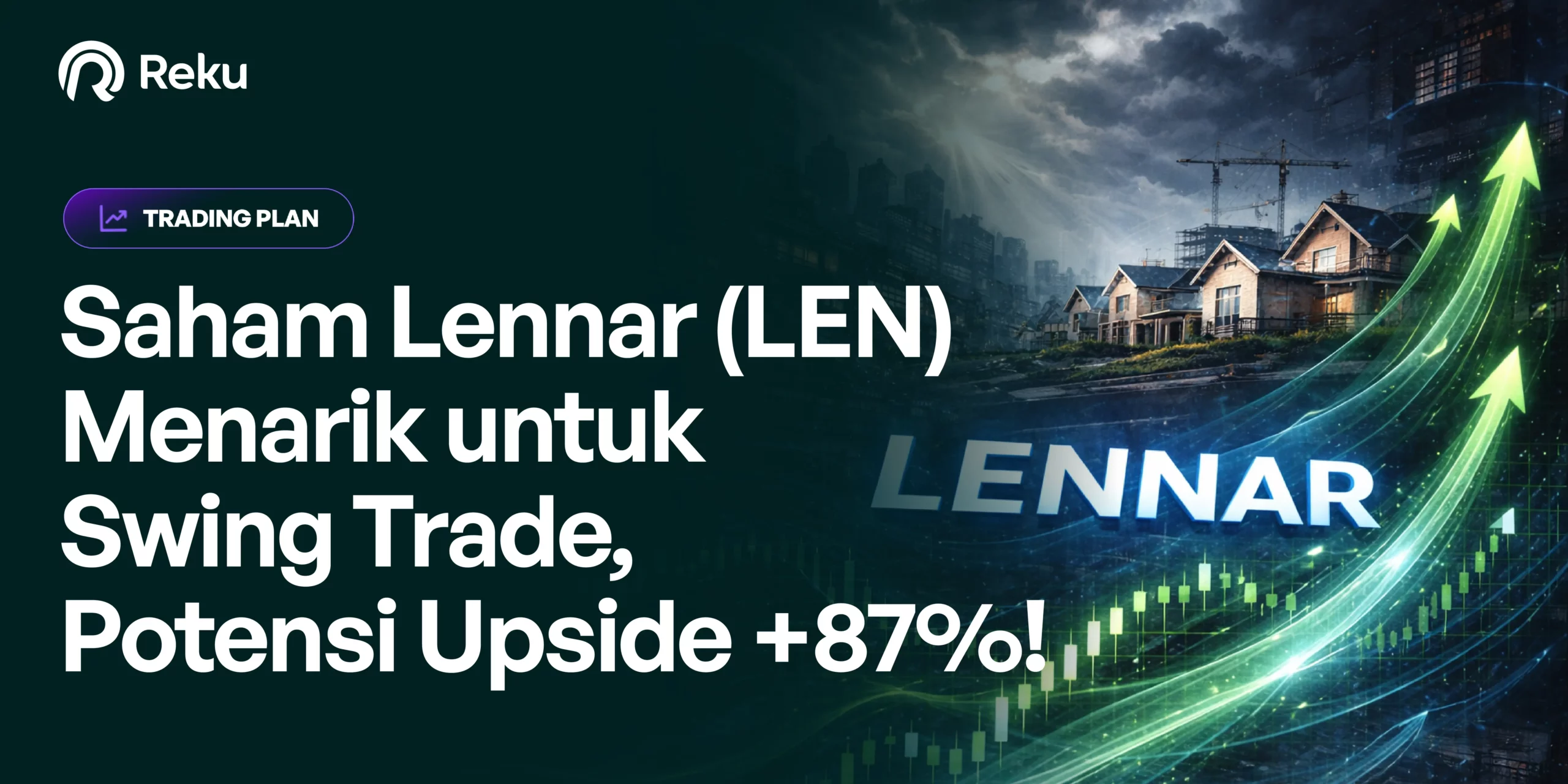 Saham Builder Lennar (LEN) Menarik untuk Swing Trade, Potensi Upside Hingga +87%!