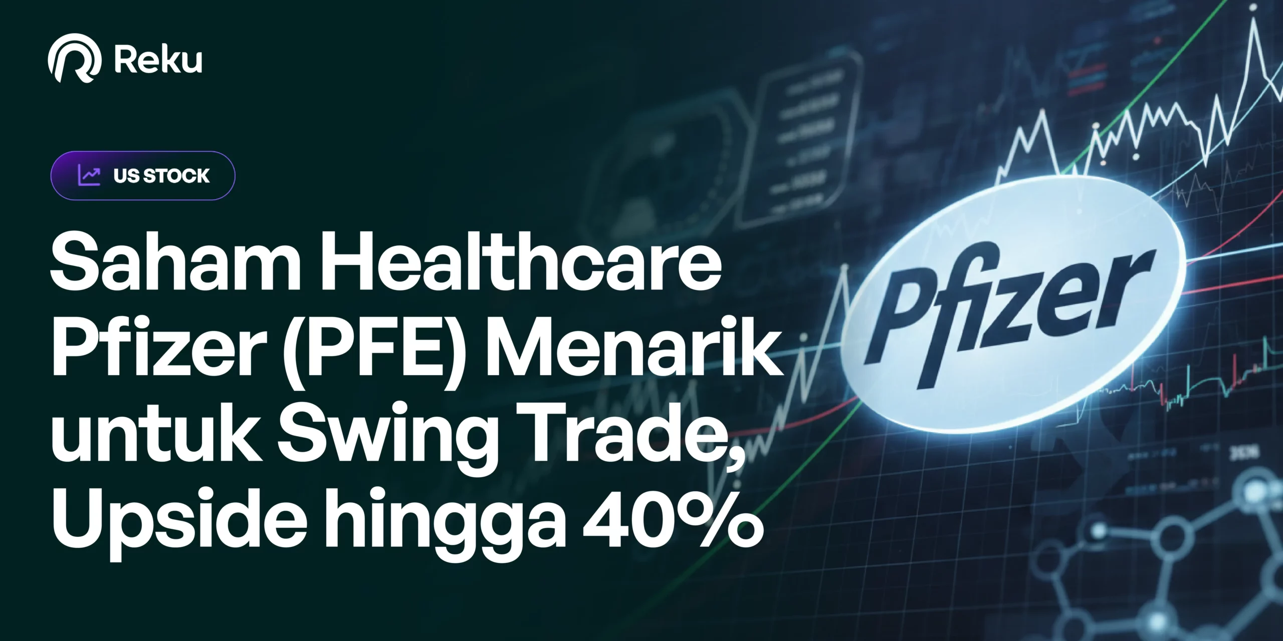 Saham Healthcare Pfizer (PFE) Menarik untuk Swing Trade, Upside hingga 40%