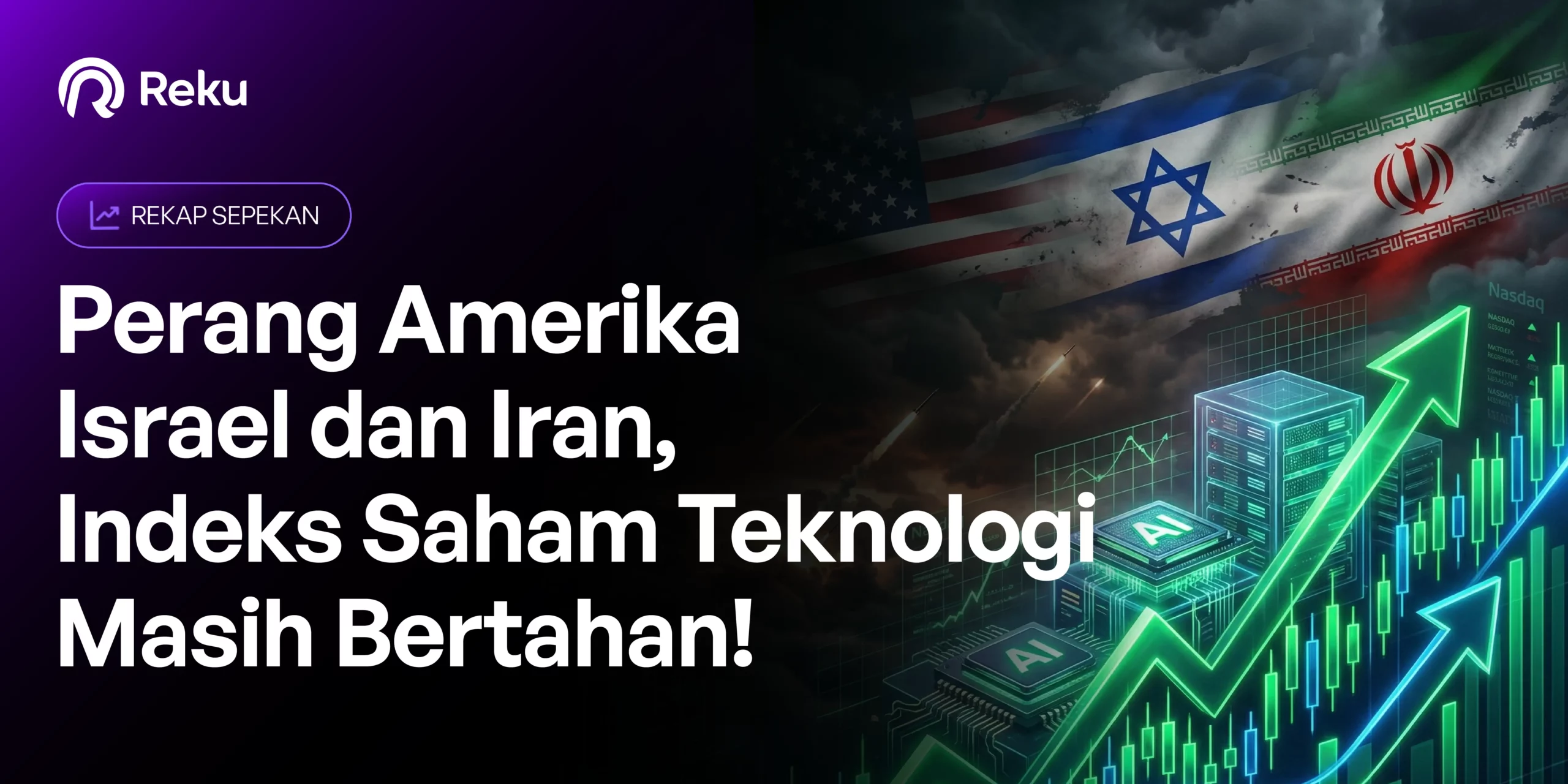 Perang Amerika-Israel dan Iran, Indeks Saham Teknologi Masih Bertahan!