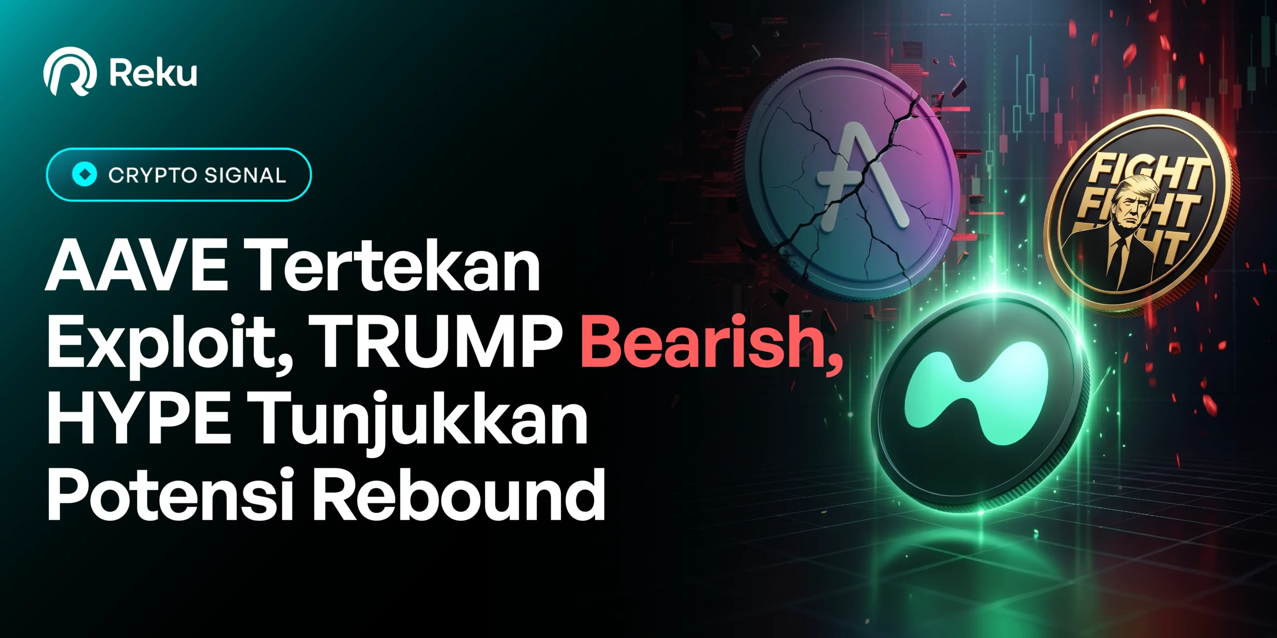 AAVE Tertekan Exploit, TRUMP Bearish, HYPE Tunjukkan Potensi Rebound