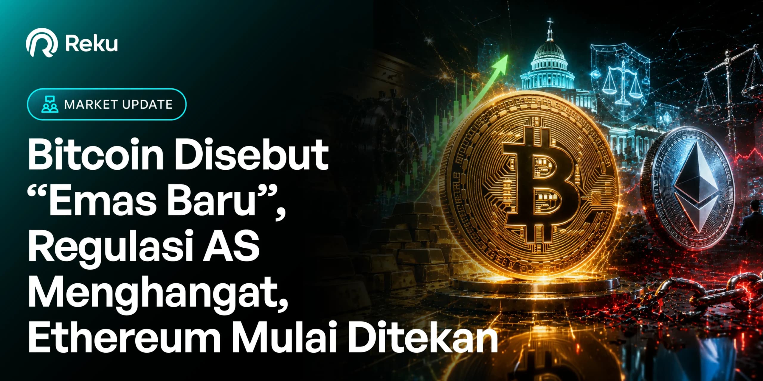 Rekap Sepekan: Bitcoin Disebut “Emas Baru”, Ethereum Mulai Ditekan