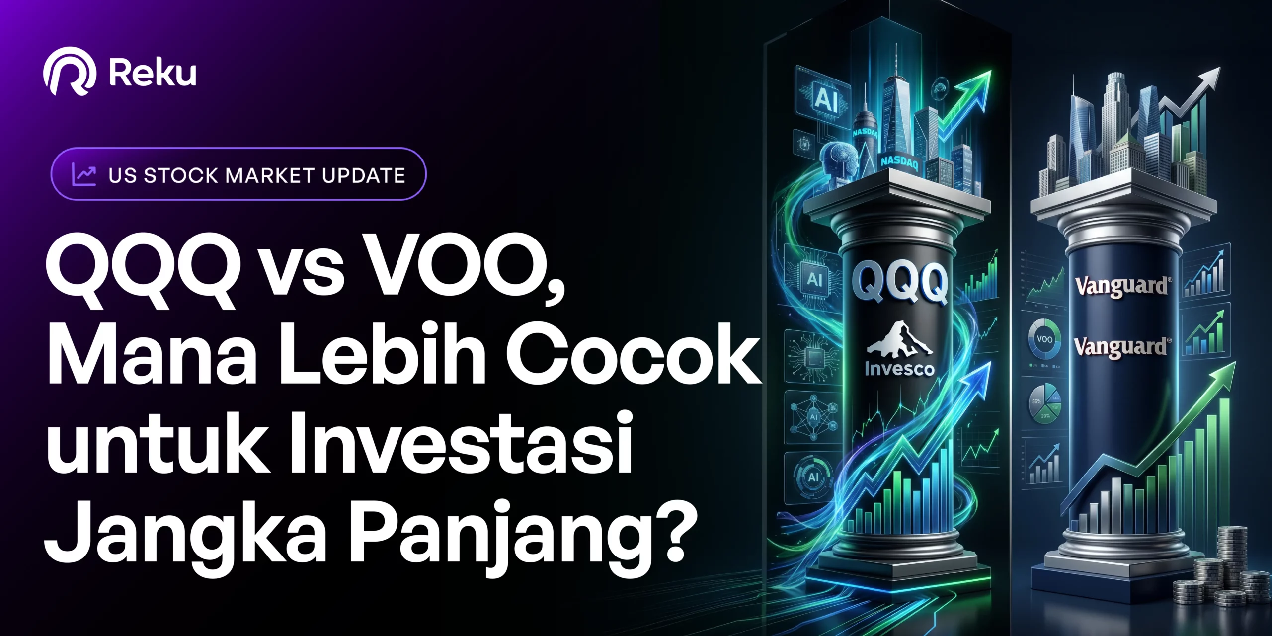 QQQ vs VOO: Perbandingan ETF Teknologi vs Diversifikasi, Mana Lebih Cocok untuk Investasi Jangka Panjang?