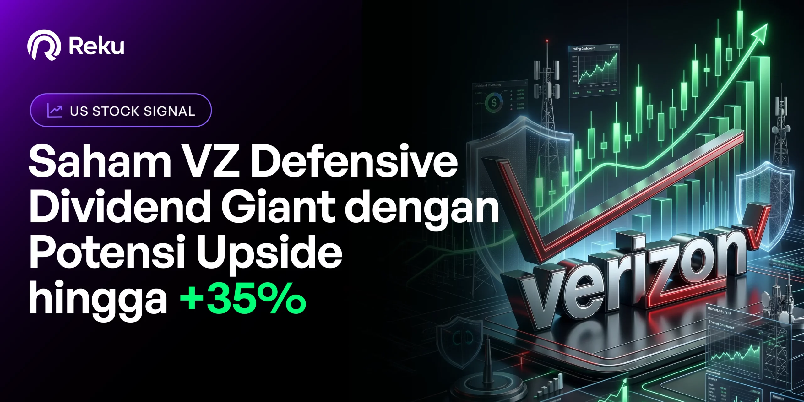 Saham VZ: Defensive Dividend Giant dengan Potensi Upside hingga +35%!