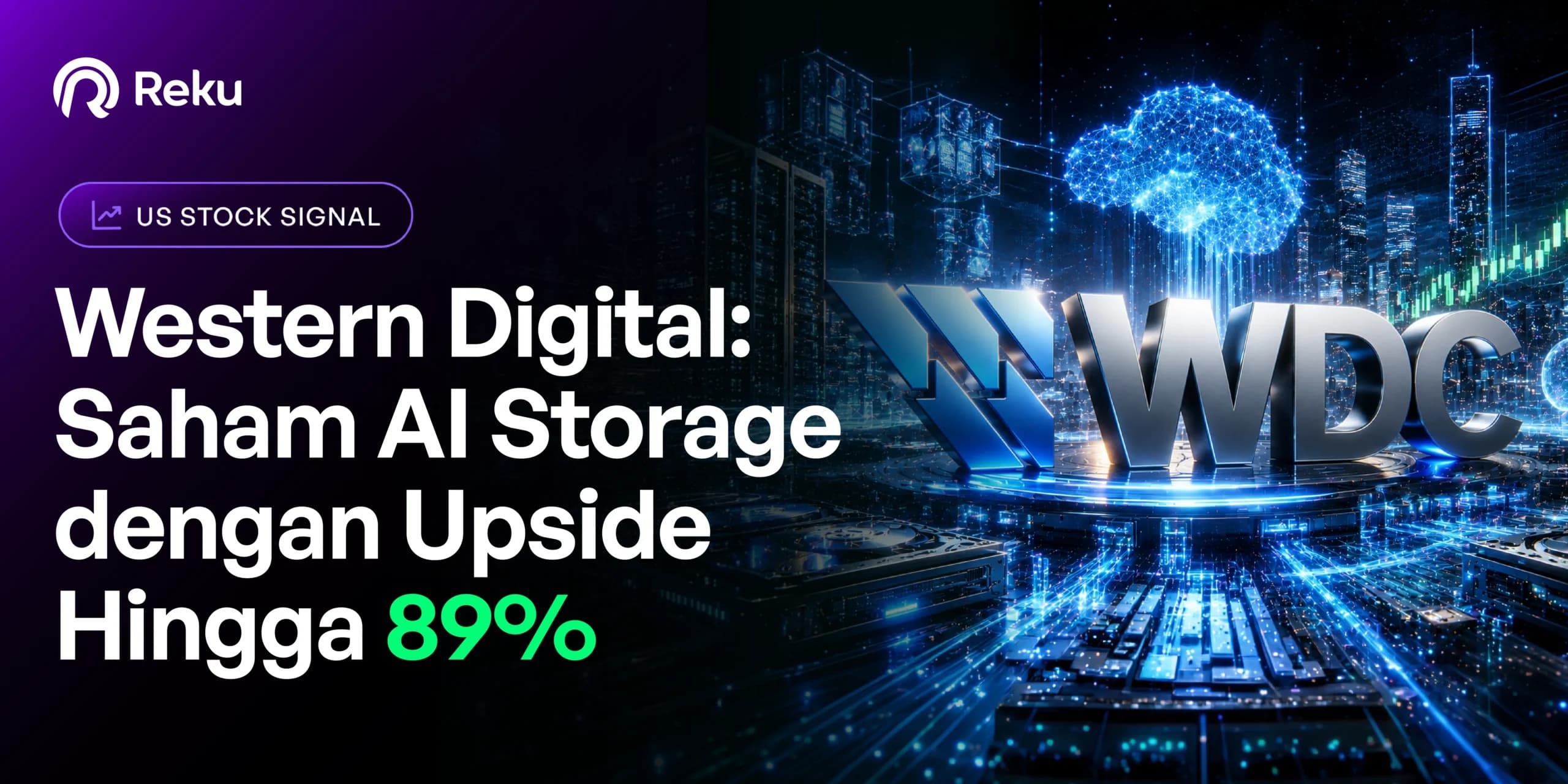 Western Digital (WDC) : Saham AI Storage dengan Upside Hingga 89%