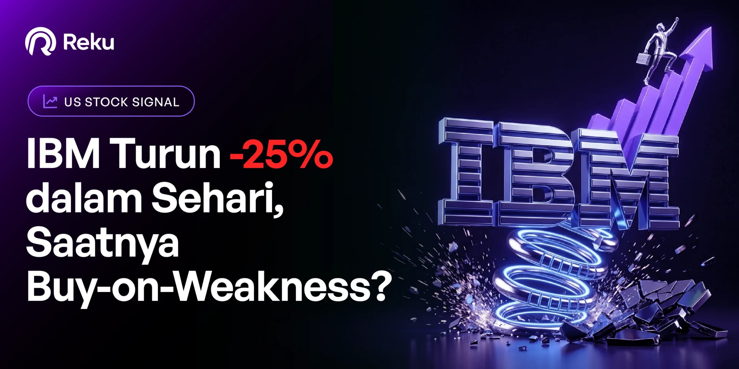 IBM Turun 25% dalam Sehari, Saatnya Buy-on-Weakness?