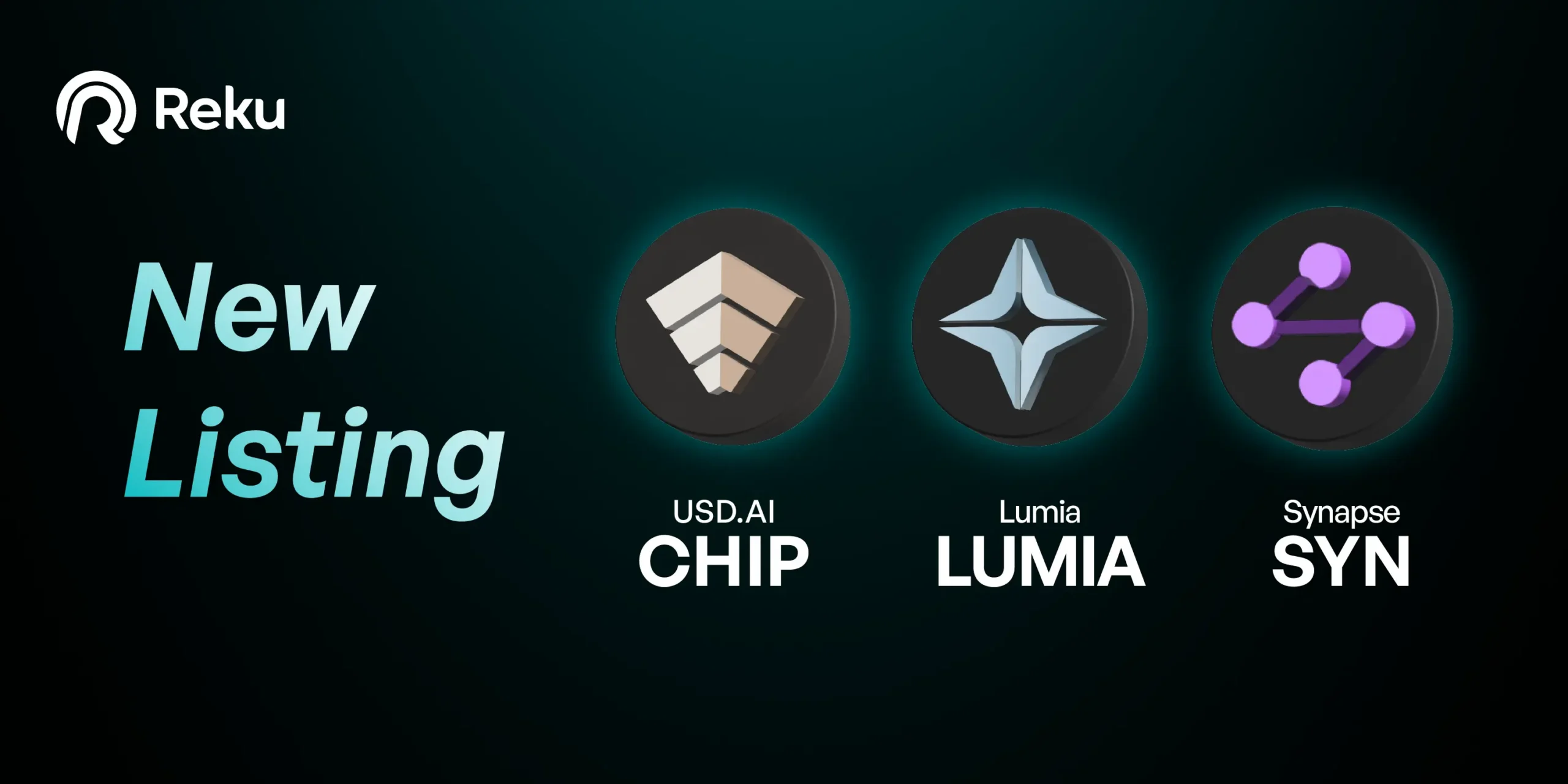 CHIP, SYN, dan LUMIA Sudah Dapat Diperjualbelikan di Reku!