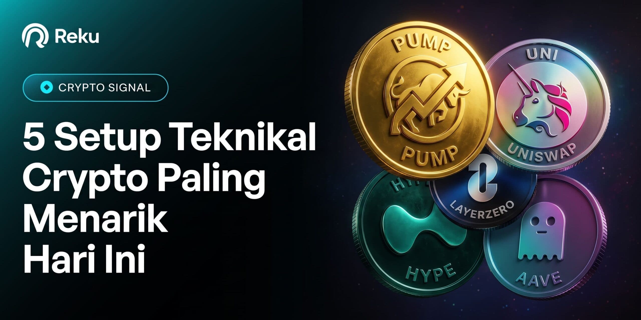 Siap Trading? 5 Setup Teknikal Crypto Paling Menarik Hari Ini (PUMP, UNI, ZRO, HYPE, AAVE)